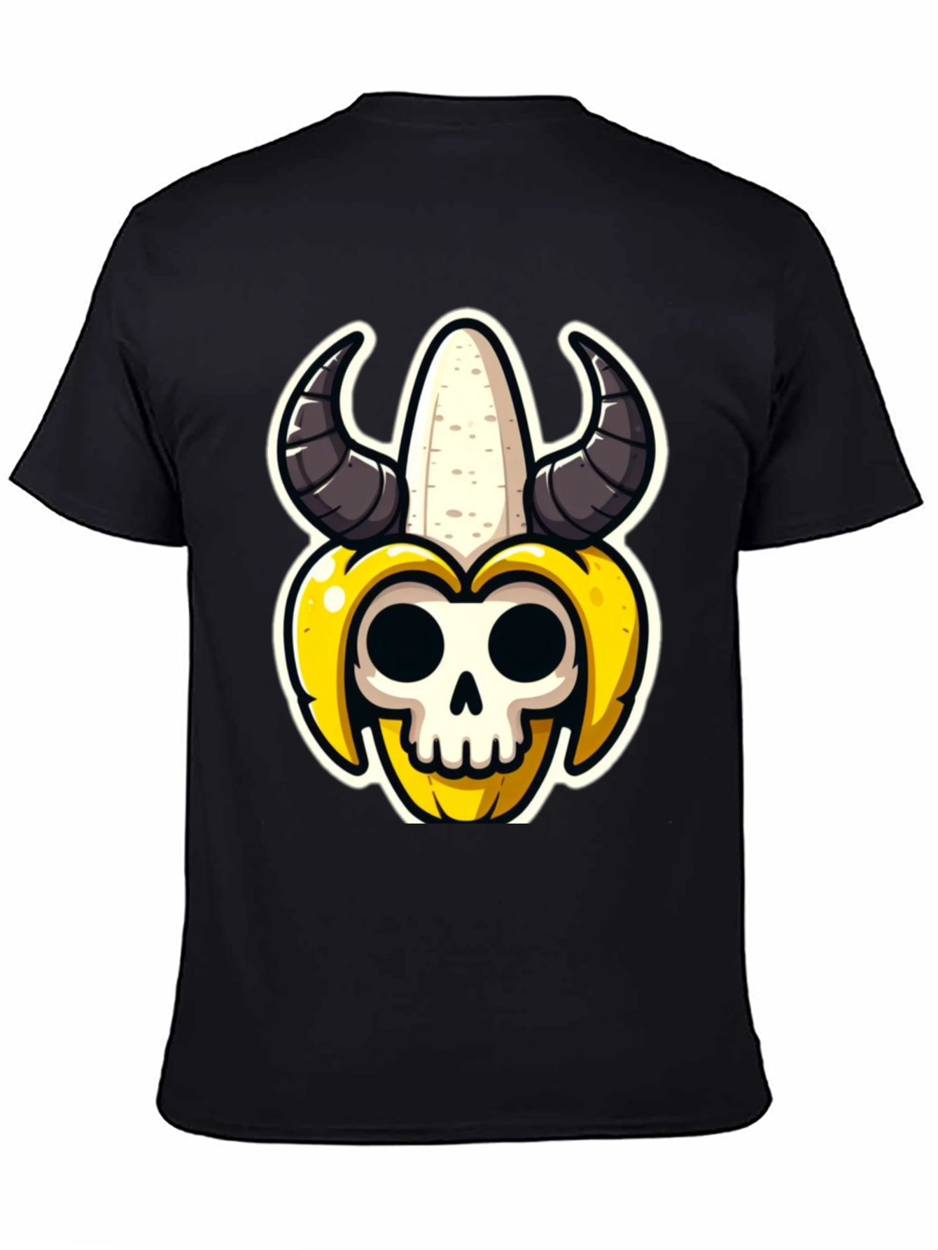Black Banana Skull Graphic Tee view 4