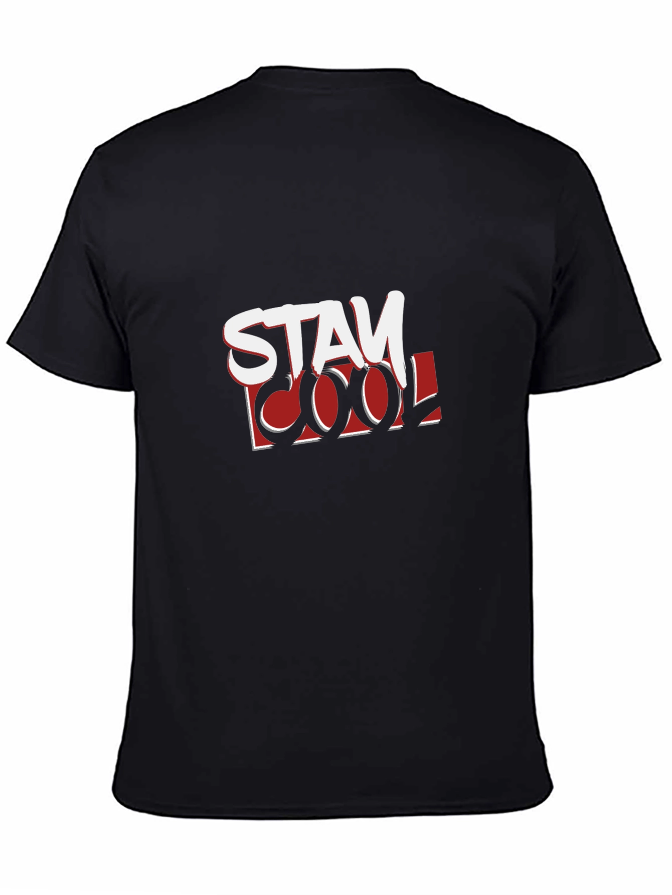 Black Stay Cool Graphic Print Black T-Shirt view 4