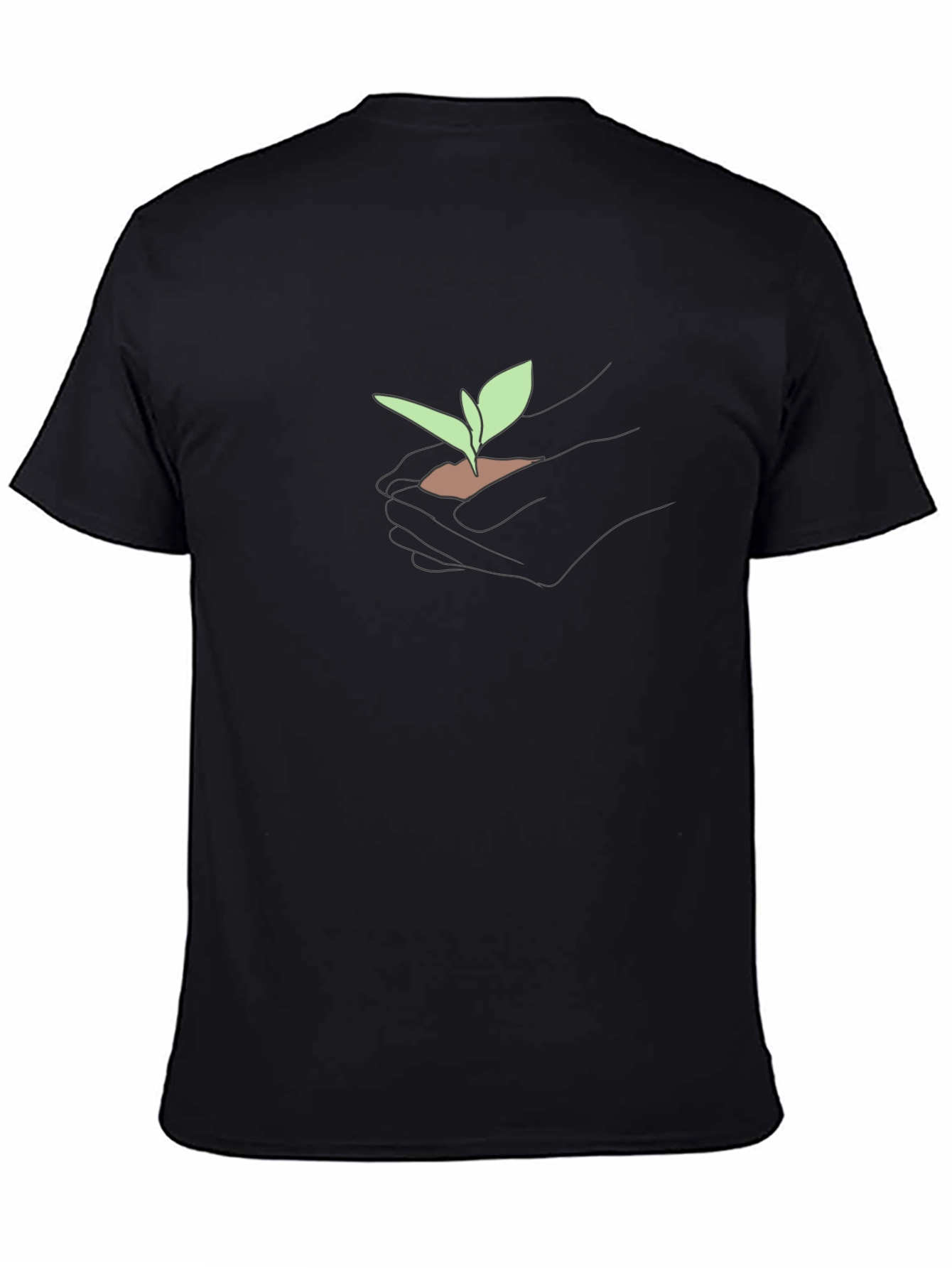 Black Growth T-Shirt - Nurture the Future view 4