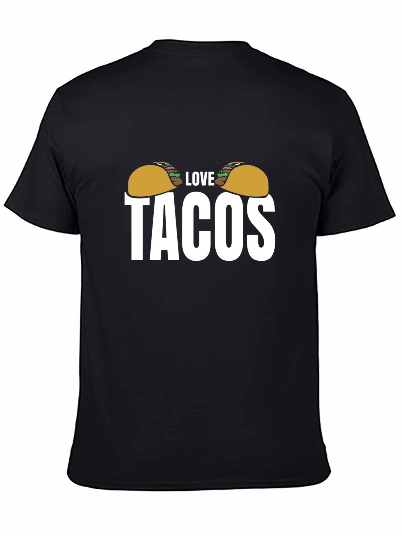 Black Love Tacos Graphic Tee - Black Cotton Blend view 4