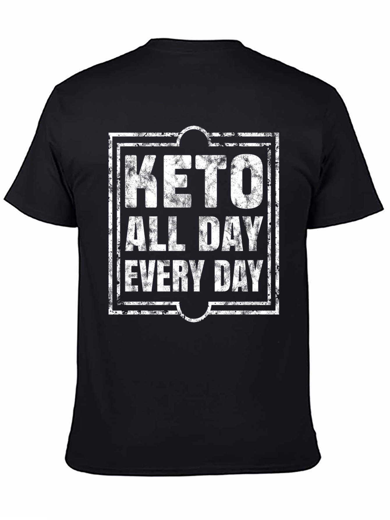 Black Keto All Day Every Day Graphic T-Shirt view 4