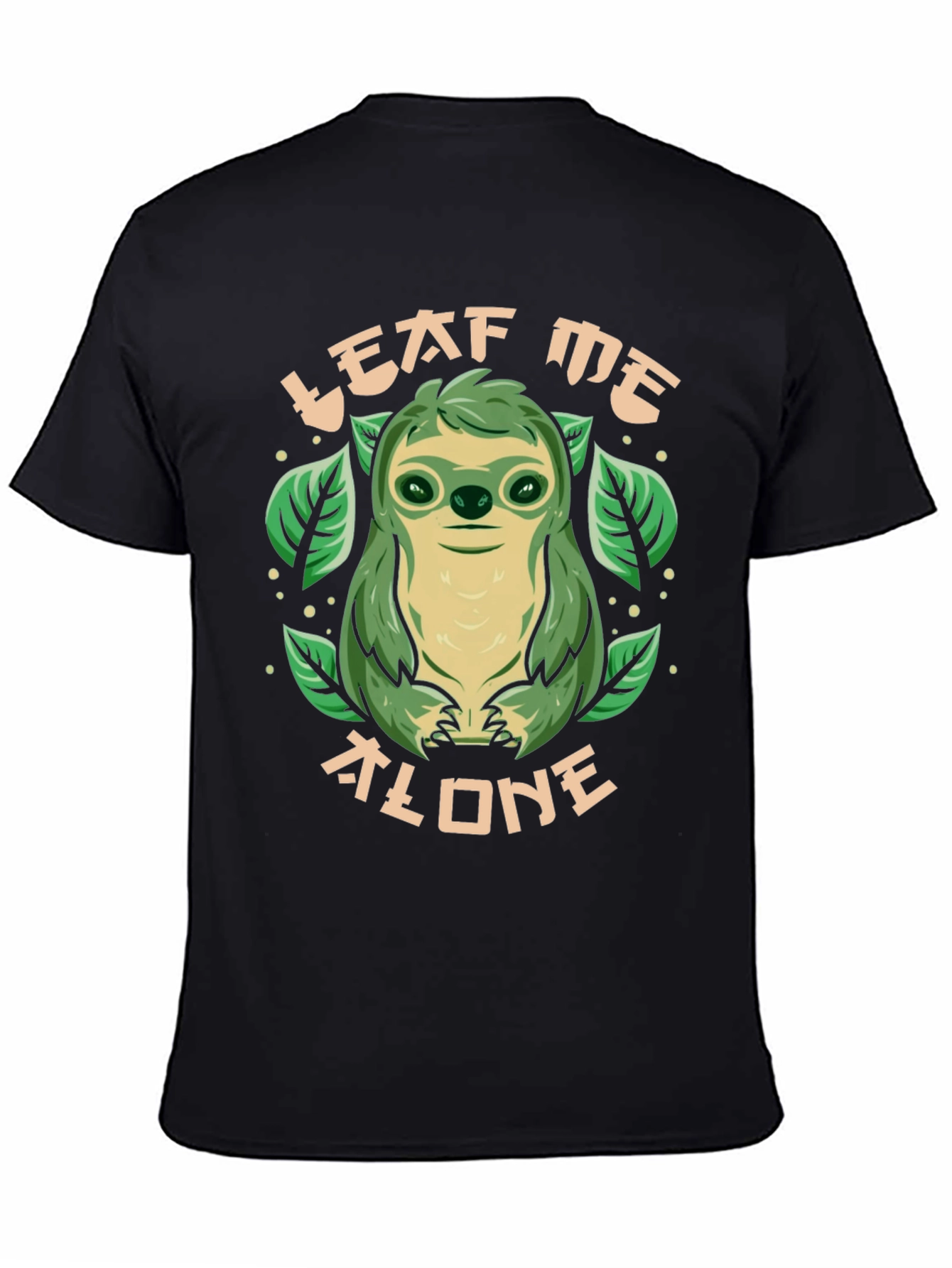 Leaf Me Alone Sloth Graphic Tee - 4