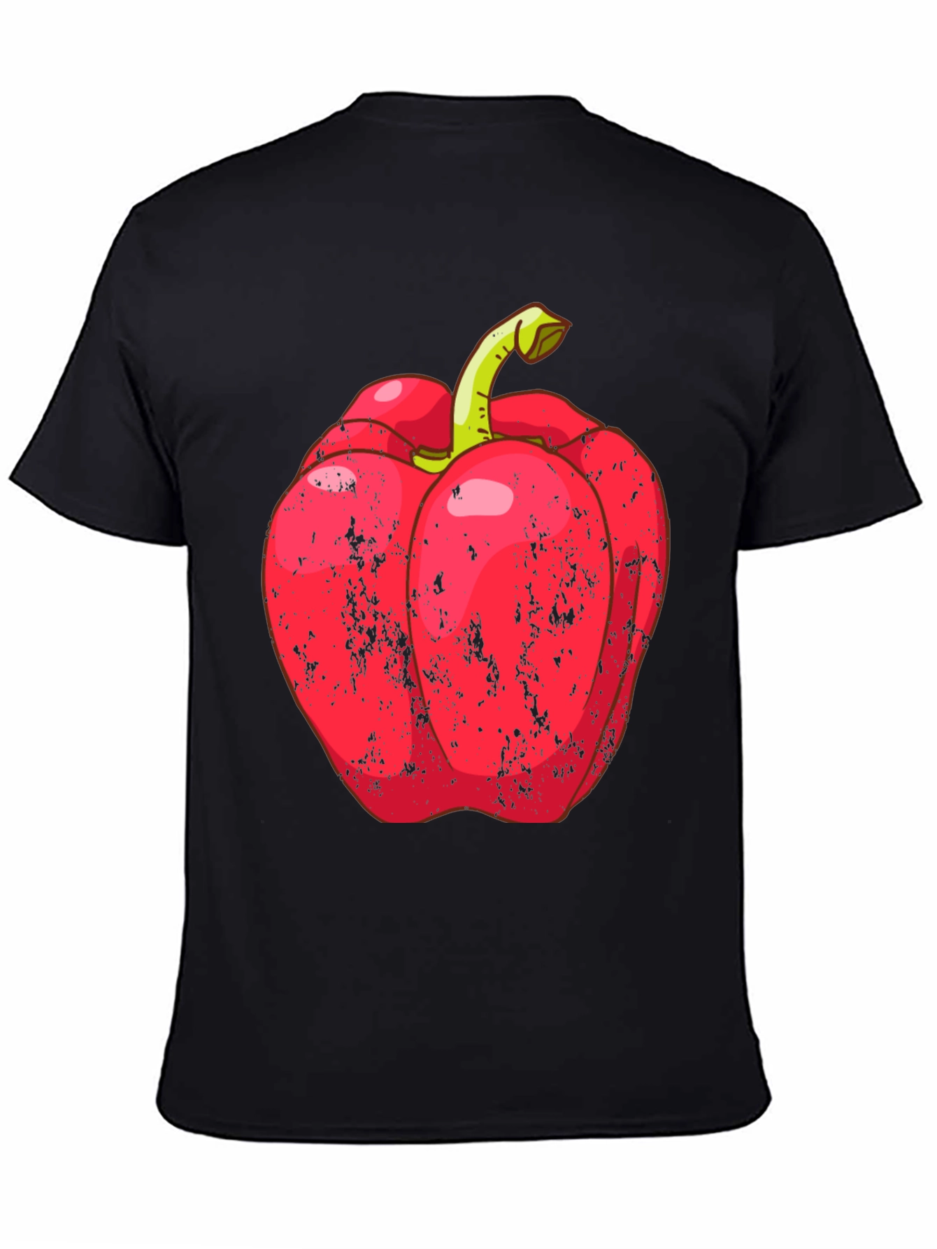 Black Red Pepper Graphic Tee - Unique Foodie Fashion view 4