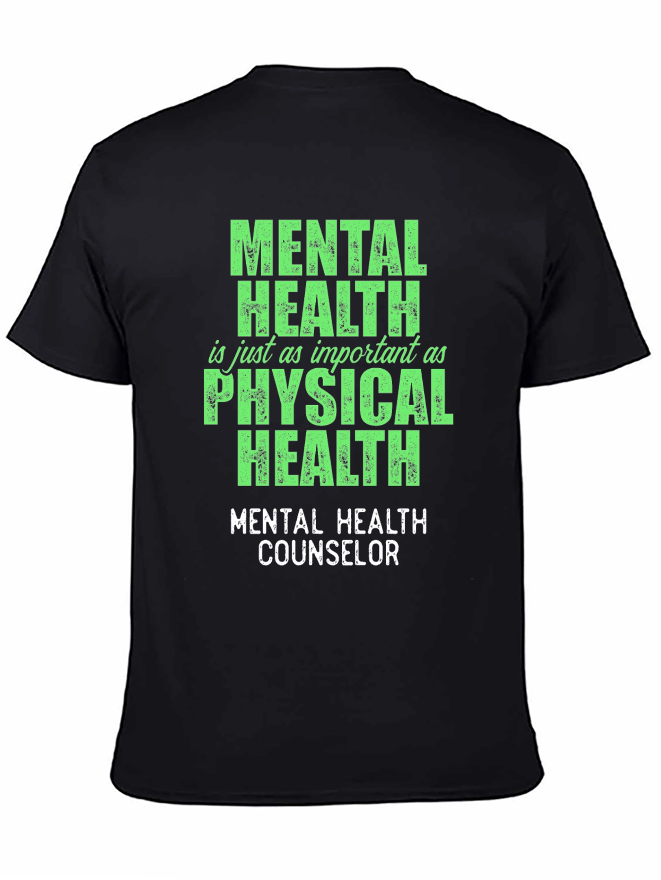 Mental Health Counselor T-Shirt - Green Graphic Tee - 4