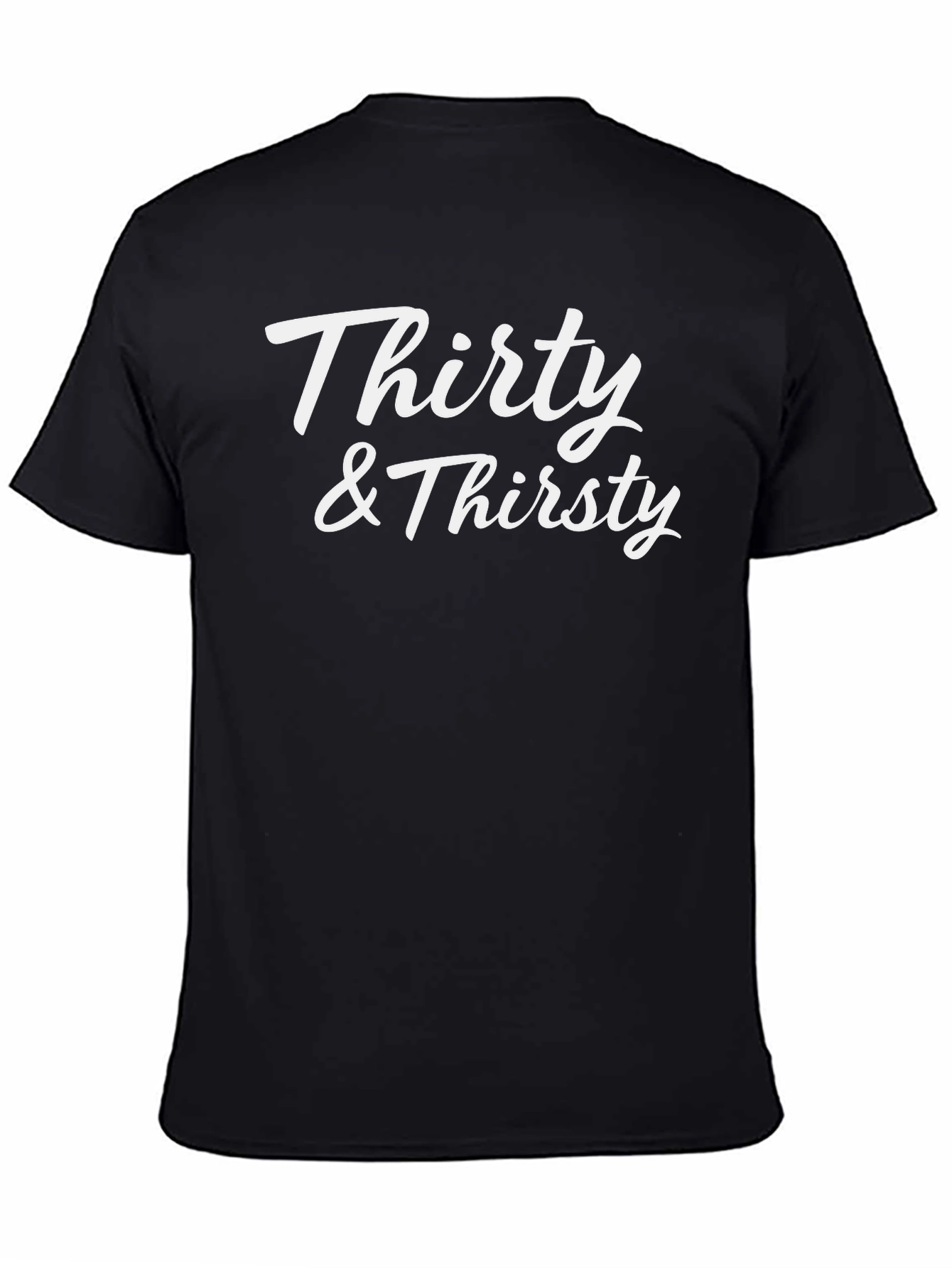 Black Thirty & Thirsty Graphic T-Shirt - Unisex view 4