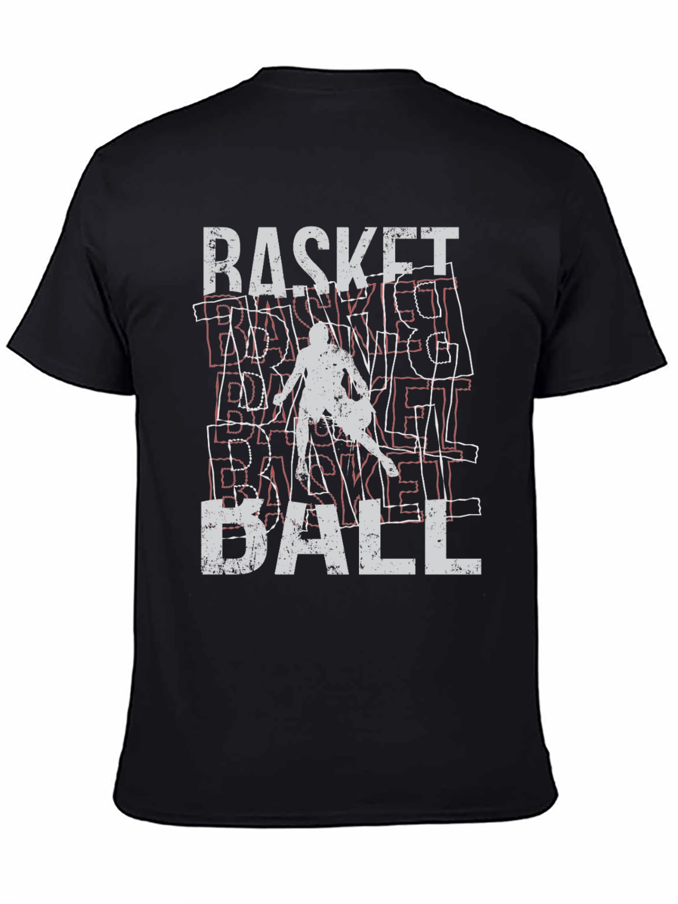 Black Basketball Graphic Tee - Stylish & Sporty view 4
