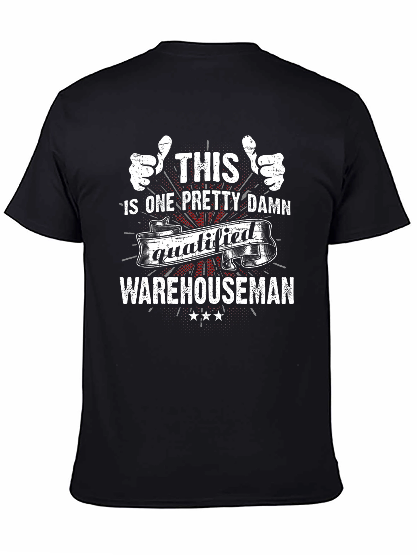 Black Qualified Warehouseman Graphic Tee view 4