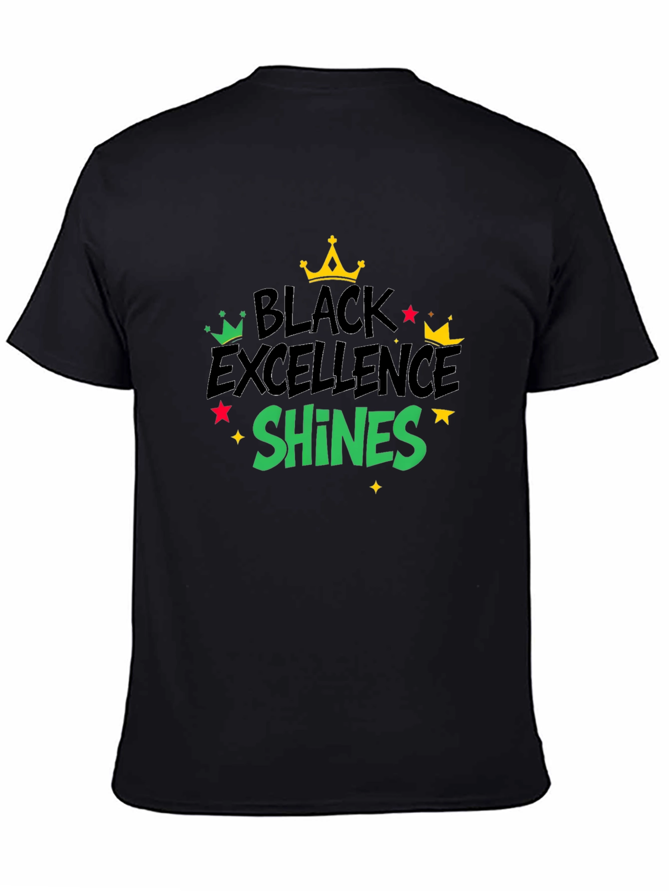 Black Black Excellence Shines Graphic Tee view 4