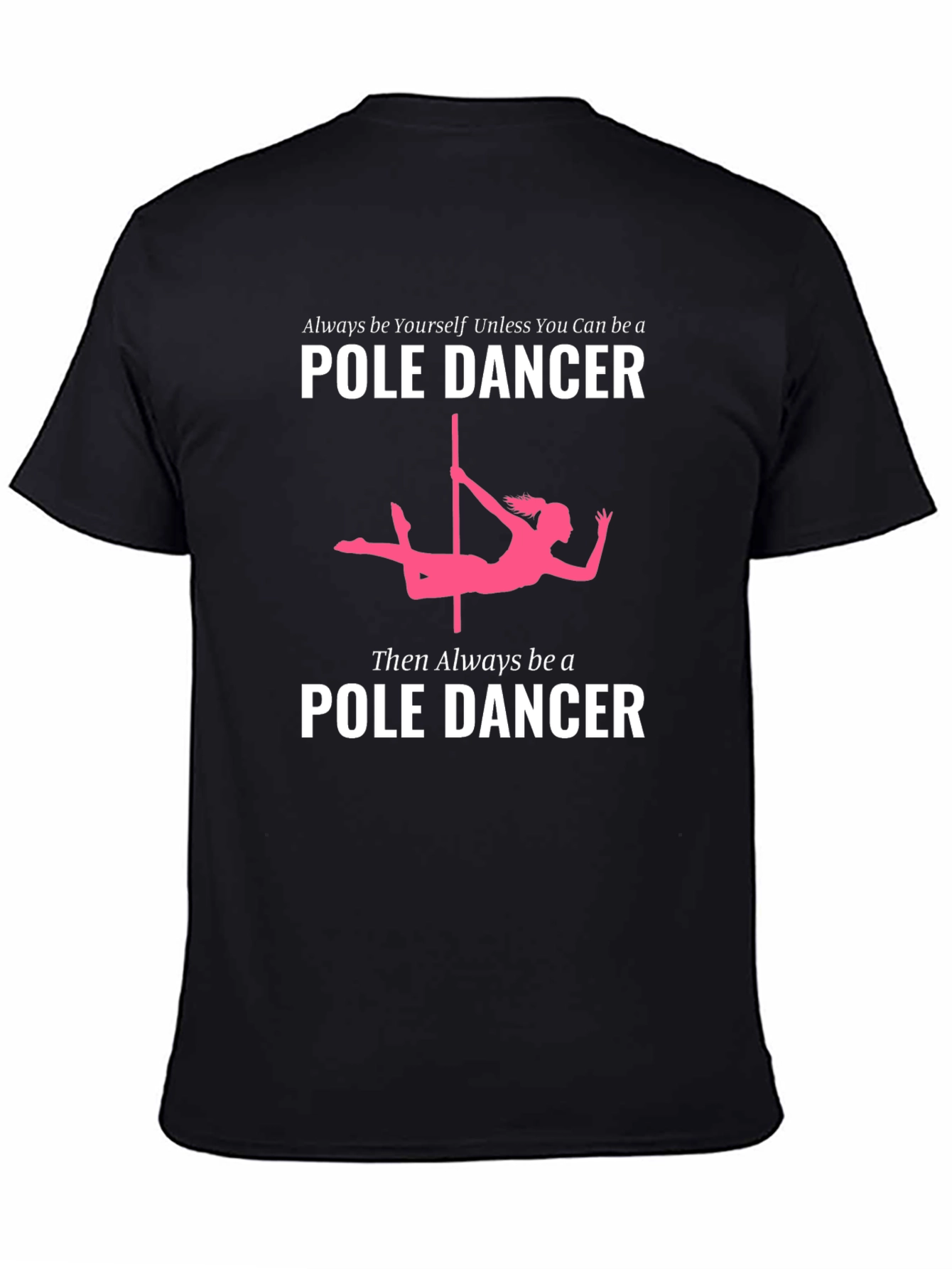 Black Pole Dancer Graphic T-Shirt - Novelty Tee view 4