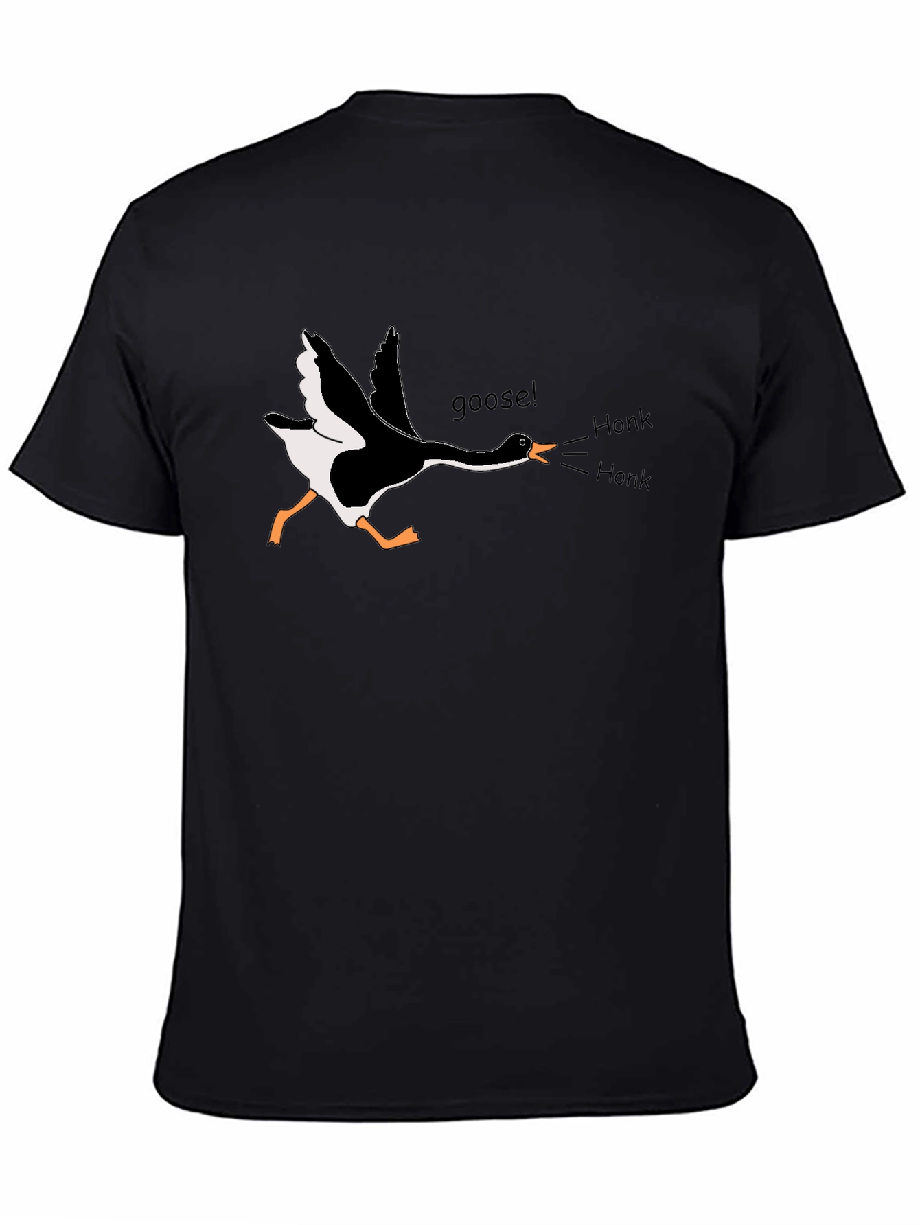 Black Honk! Goose Graphic Tee - Unisex Comfort view 4