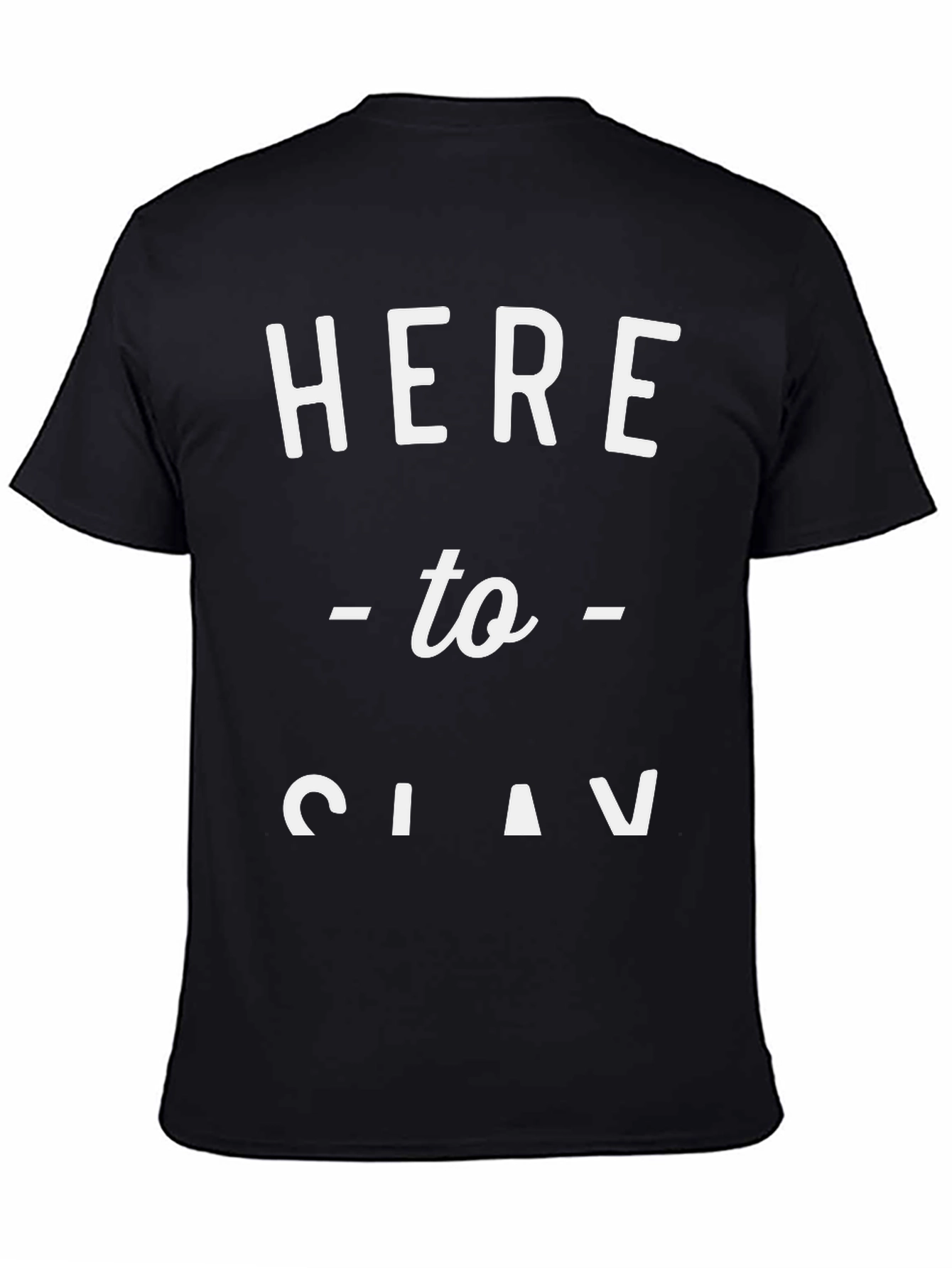 Black Here to Slav T-Shirt Funny Graphic Tee view 4