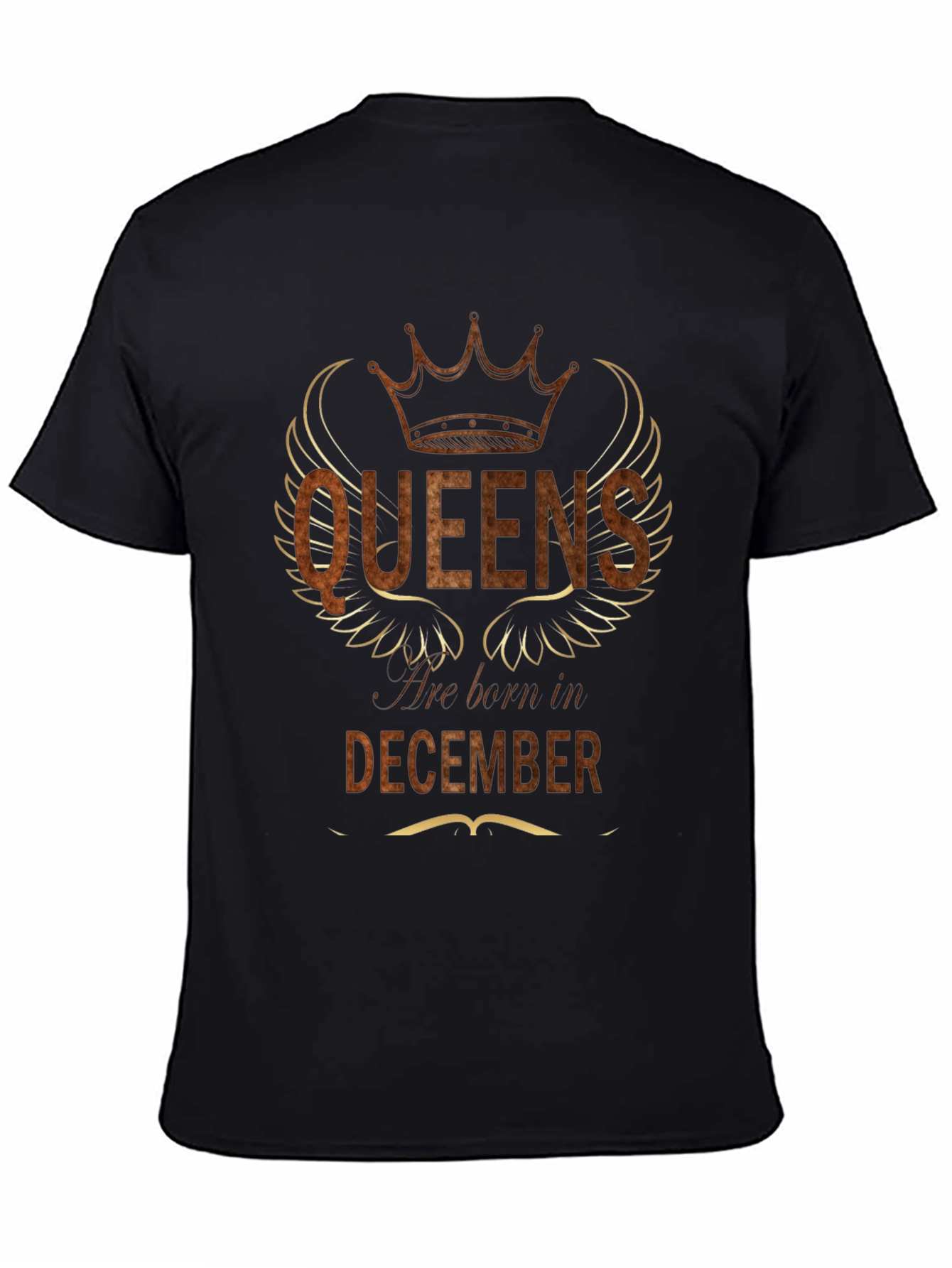 Black Queens Born in December Graphic Tee view 4