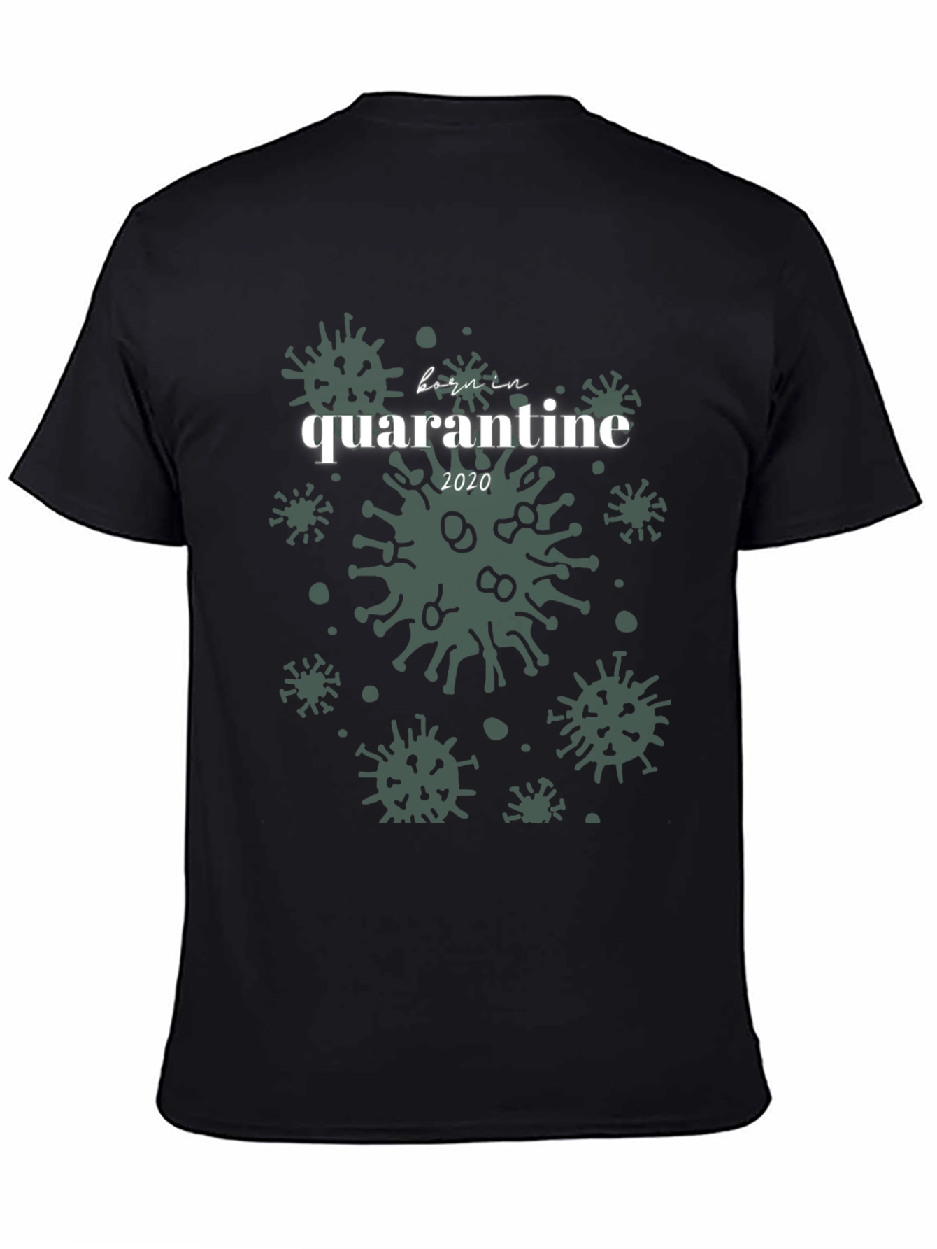 Black Born in Quarantine 2020 Graphic Tee view 4