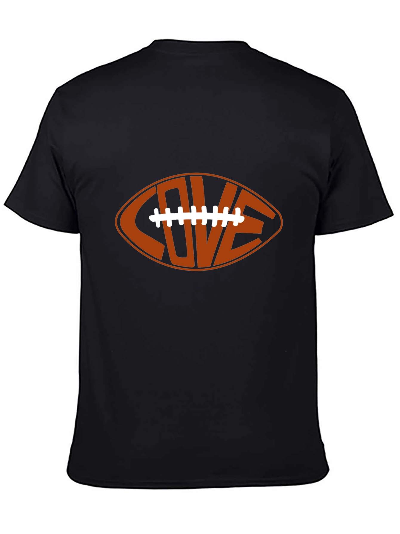 Black Love Football Graphic Tee - Unisex view 4