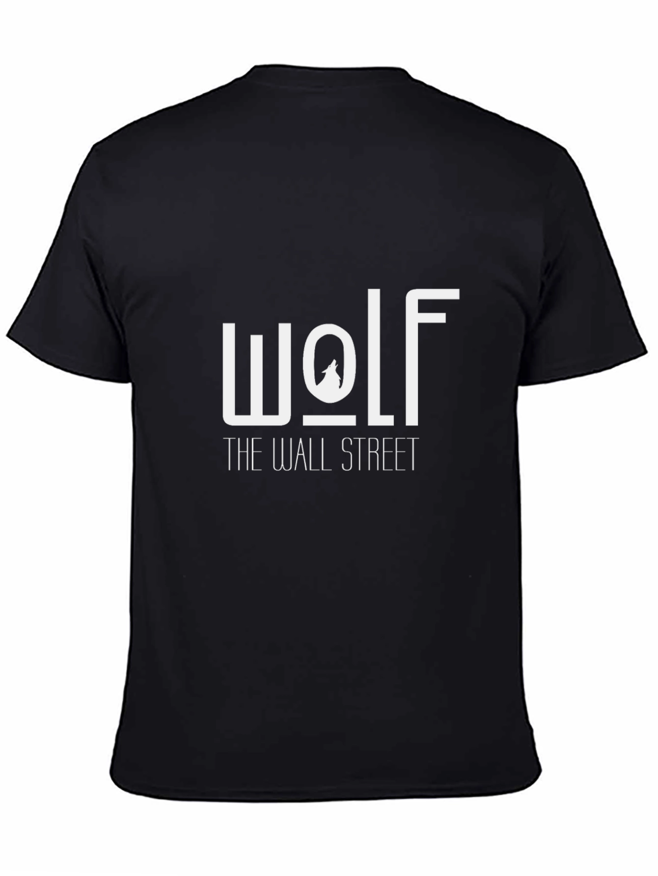 Black Wolf of Wall Street Graphic T-Shirt view 4
