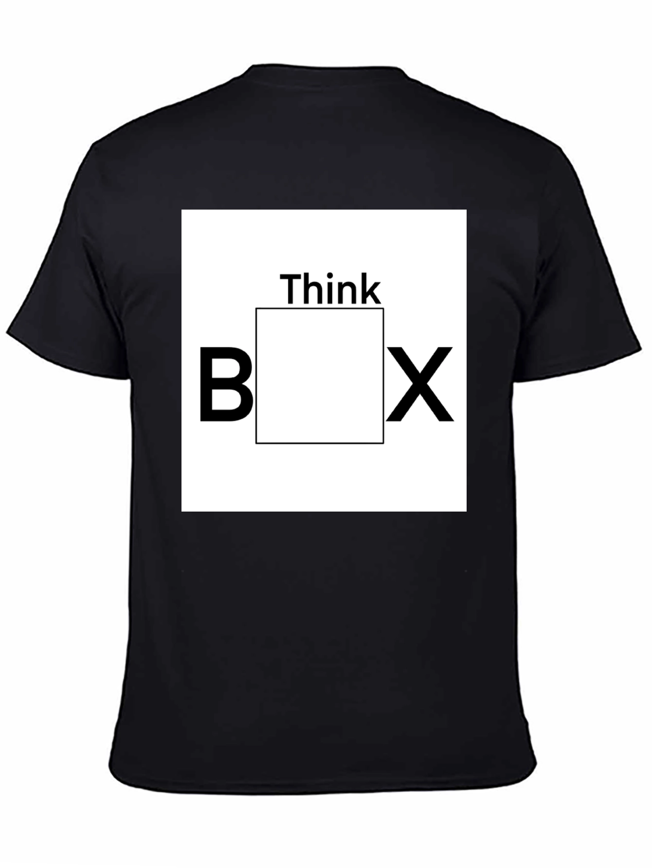 Black Think Outside the Box Graphic Tee - Black view 4