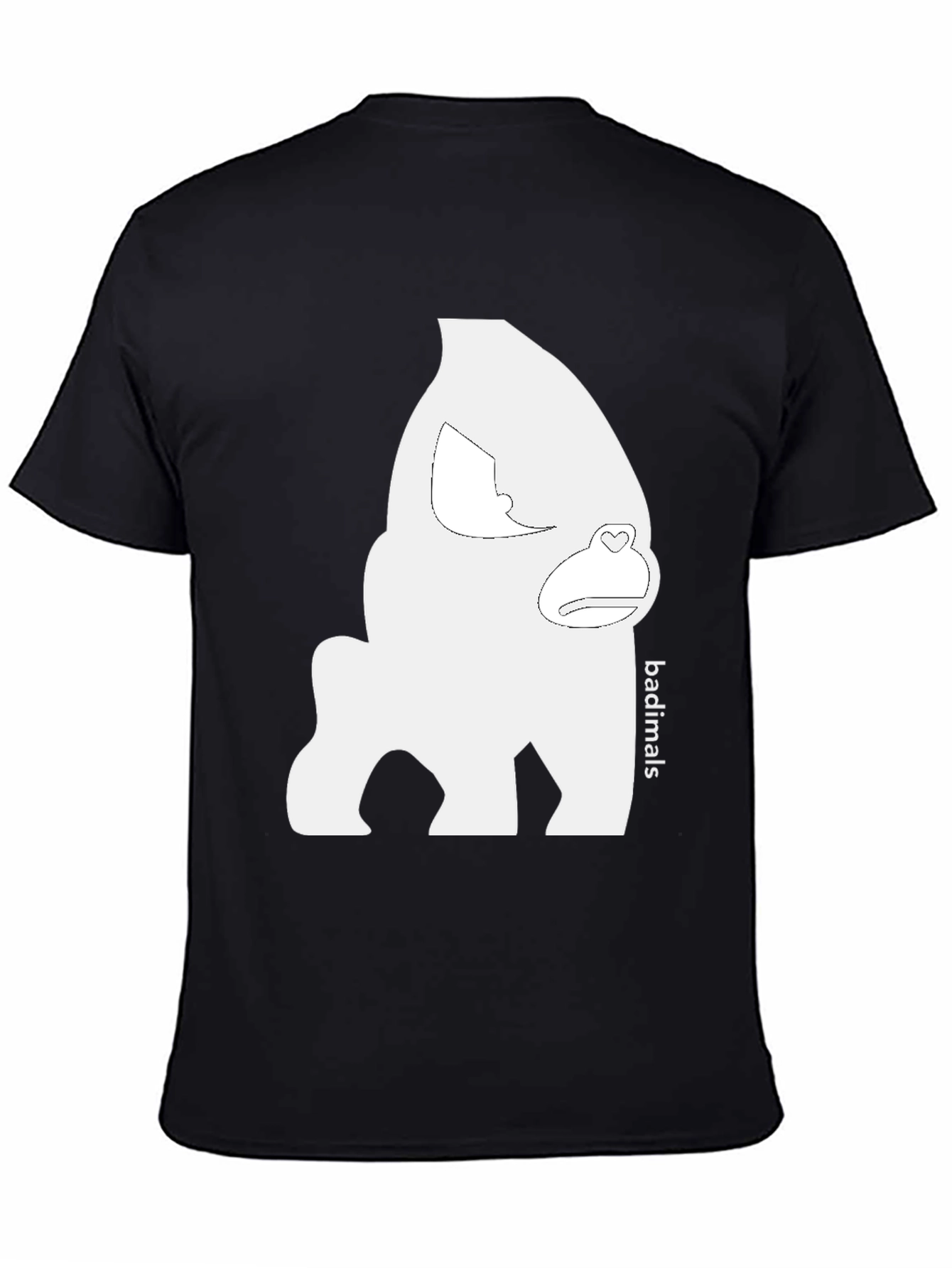 Black Badimals Gorilla Graphic Tee - Black view 4