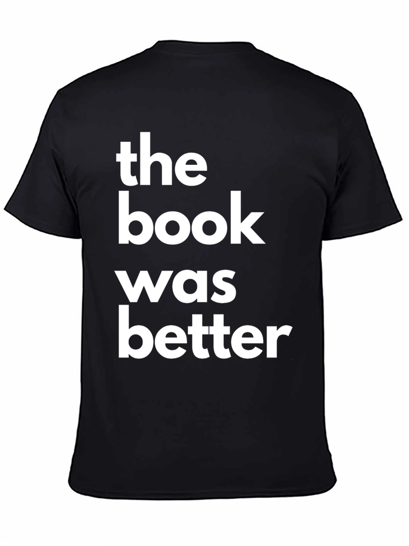 Black The Book Was Better Graphic Tee view 4