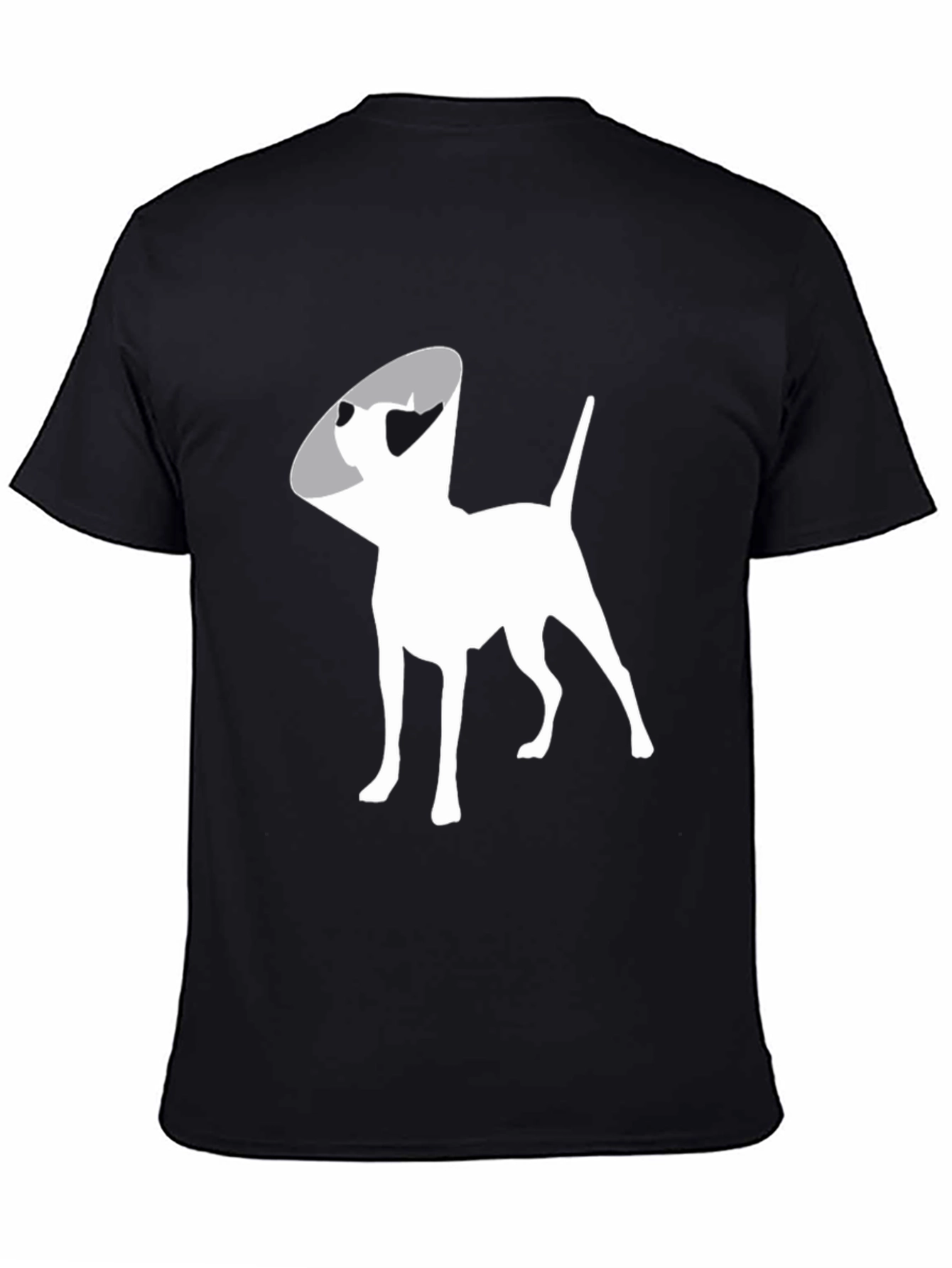 Black Dog Cone Graphic Tee - Black Cotton Comfort view 4