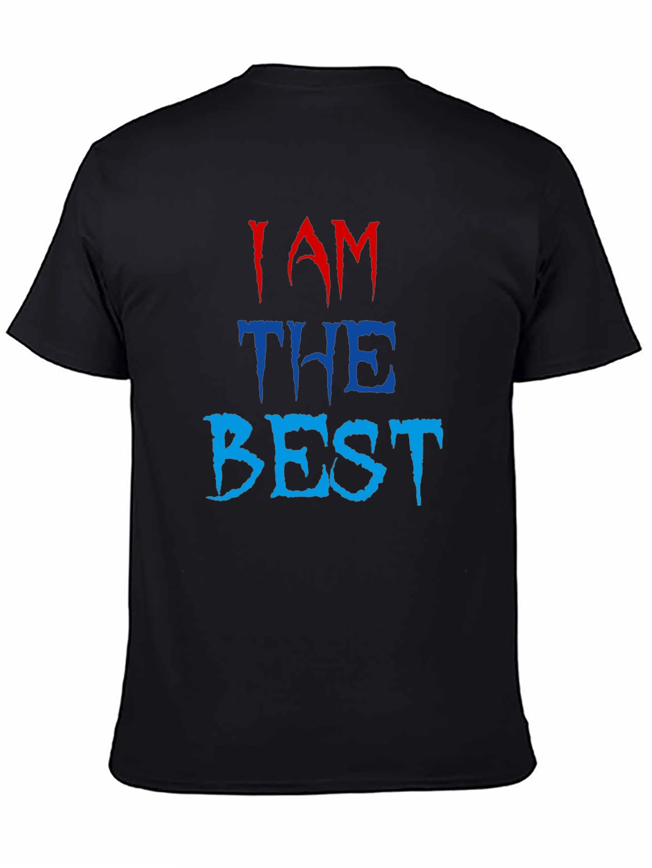 Black I AM THE BEST Graphic Tee view 4
