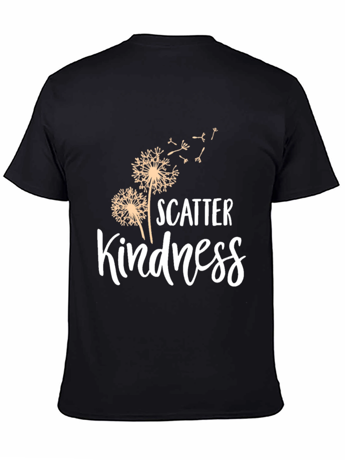 Black Scatter Kindness Graphic Tee view 4
