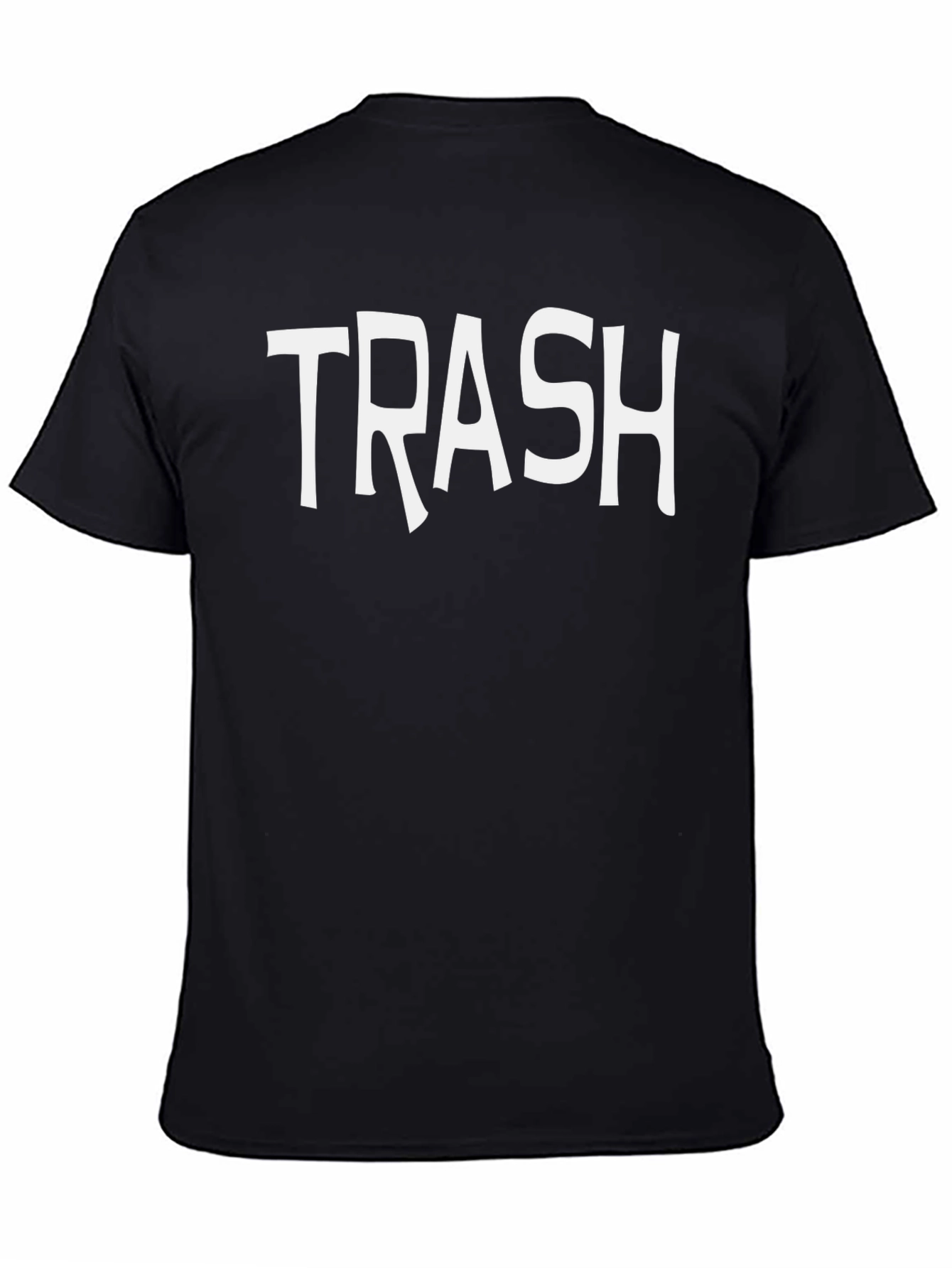 Black Trash Graphic Tee - Mens Short Sleeve Crew Neck view 4