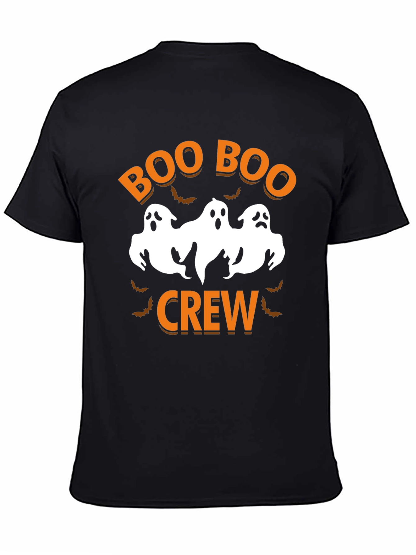 Black Boo Boo Crew Halloween T-Shirt view 4
