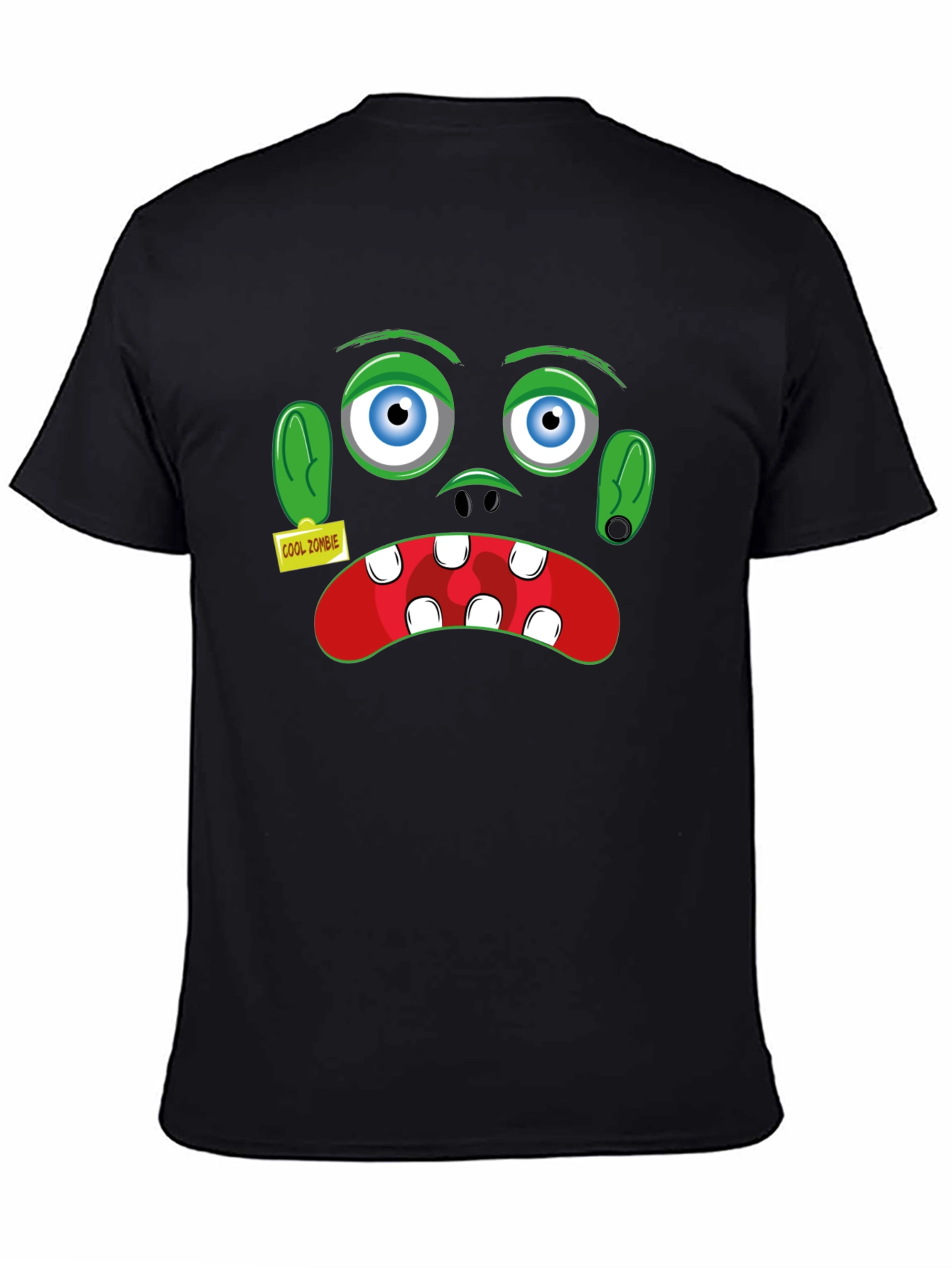Black Cool Zombie Graphic T-Shirt - Halloween view 4