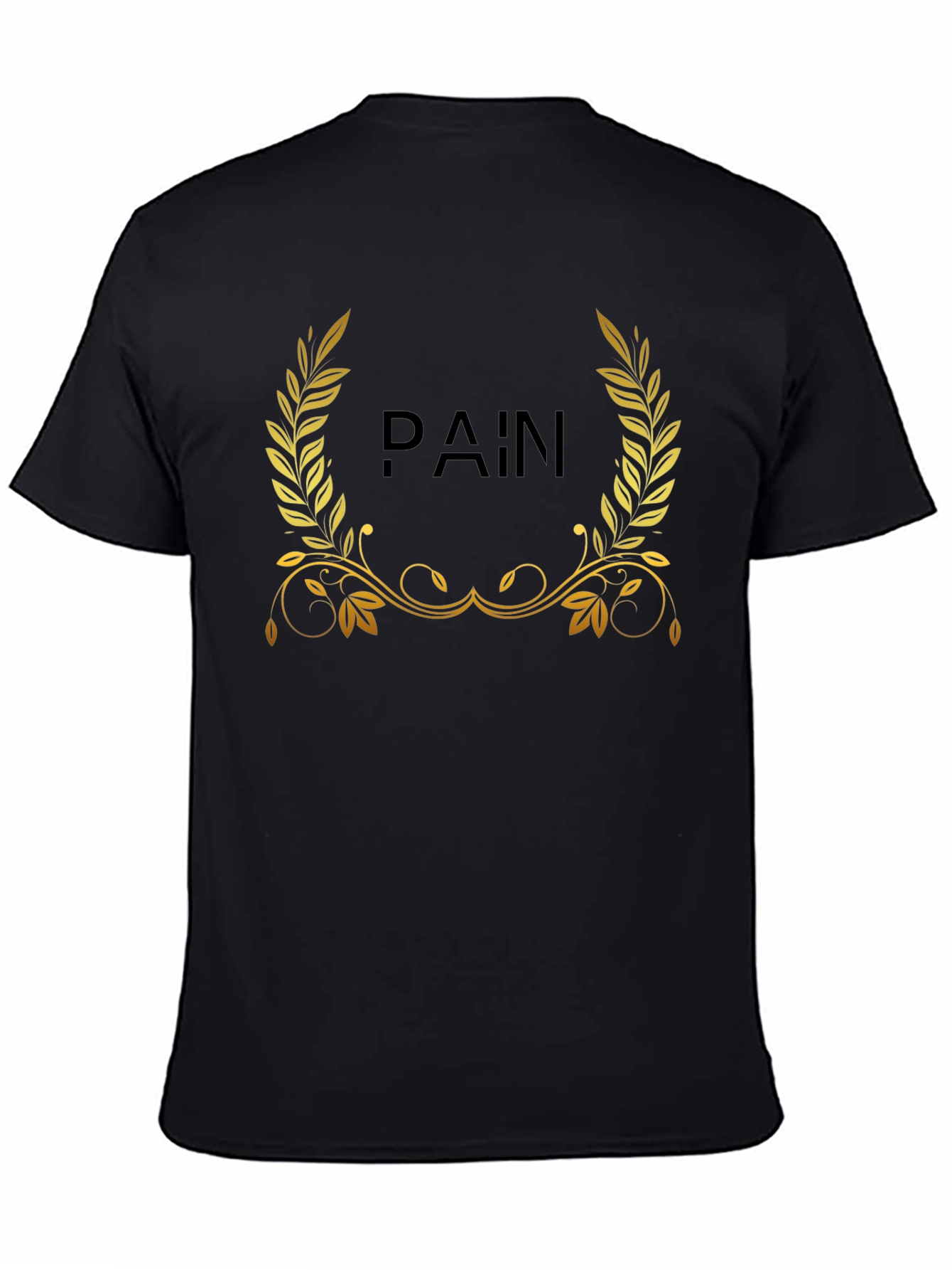 Black Pain Wreath Graphic T-Shirt - Black view 4