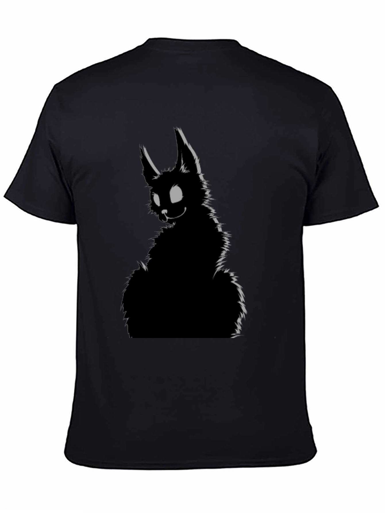 Black Black Cat Graphic T-Shirt - Men's Casual Tee view 4