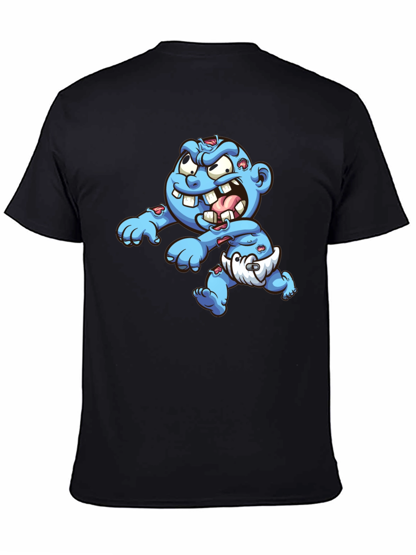 Black Zombie Baby T-Shirt - Black view 4