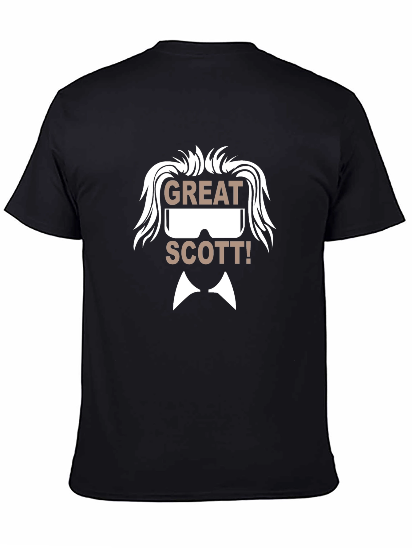 Black Great Scott! T-Shirt - Back to the Future Inspired view 4