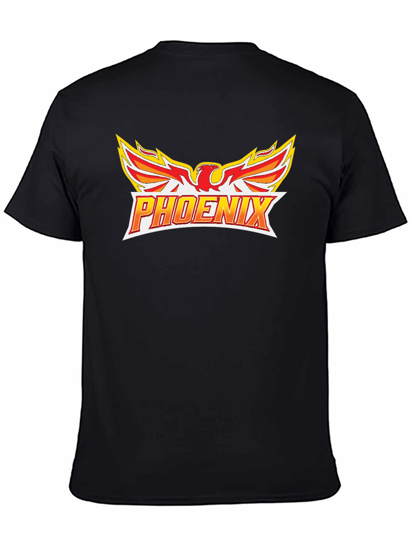 Black Phoenix Graphic T-Shirt - Black view 4