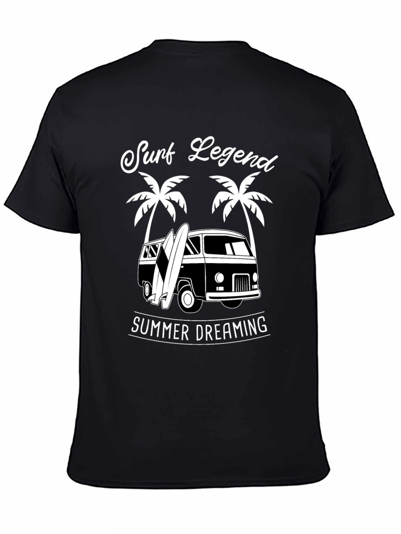 Black Surf Legend Summer Dreaming T-Shirt view 4