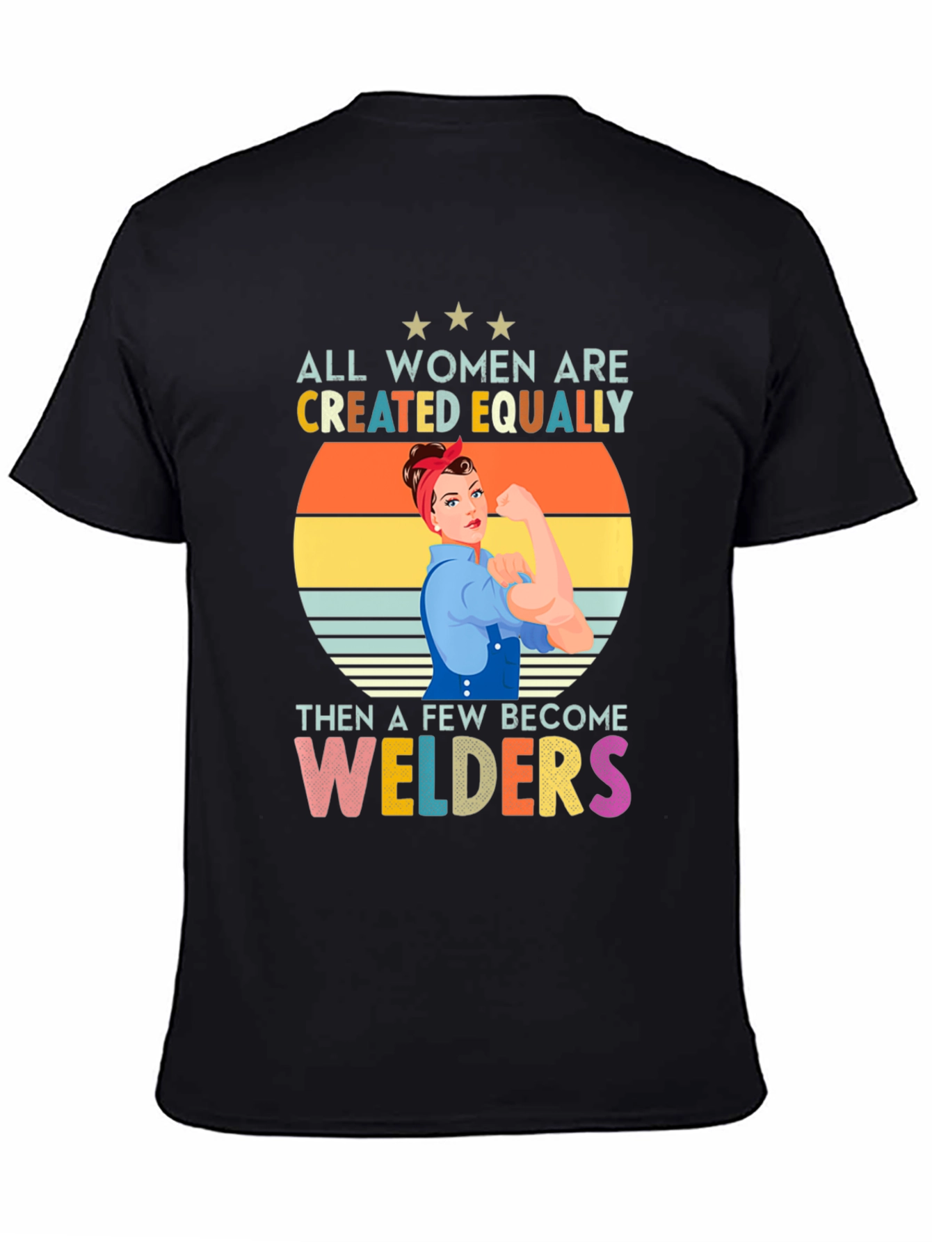 Black Empowered Women Welders T-Shirt view 4