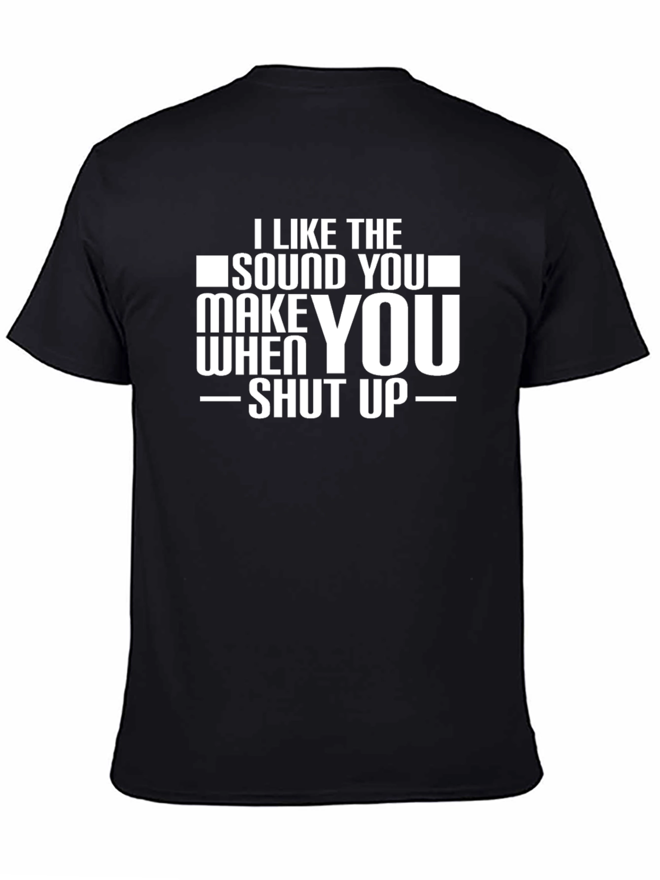 Black Funny Graphic Tee: I Like the Sound You Make view 4