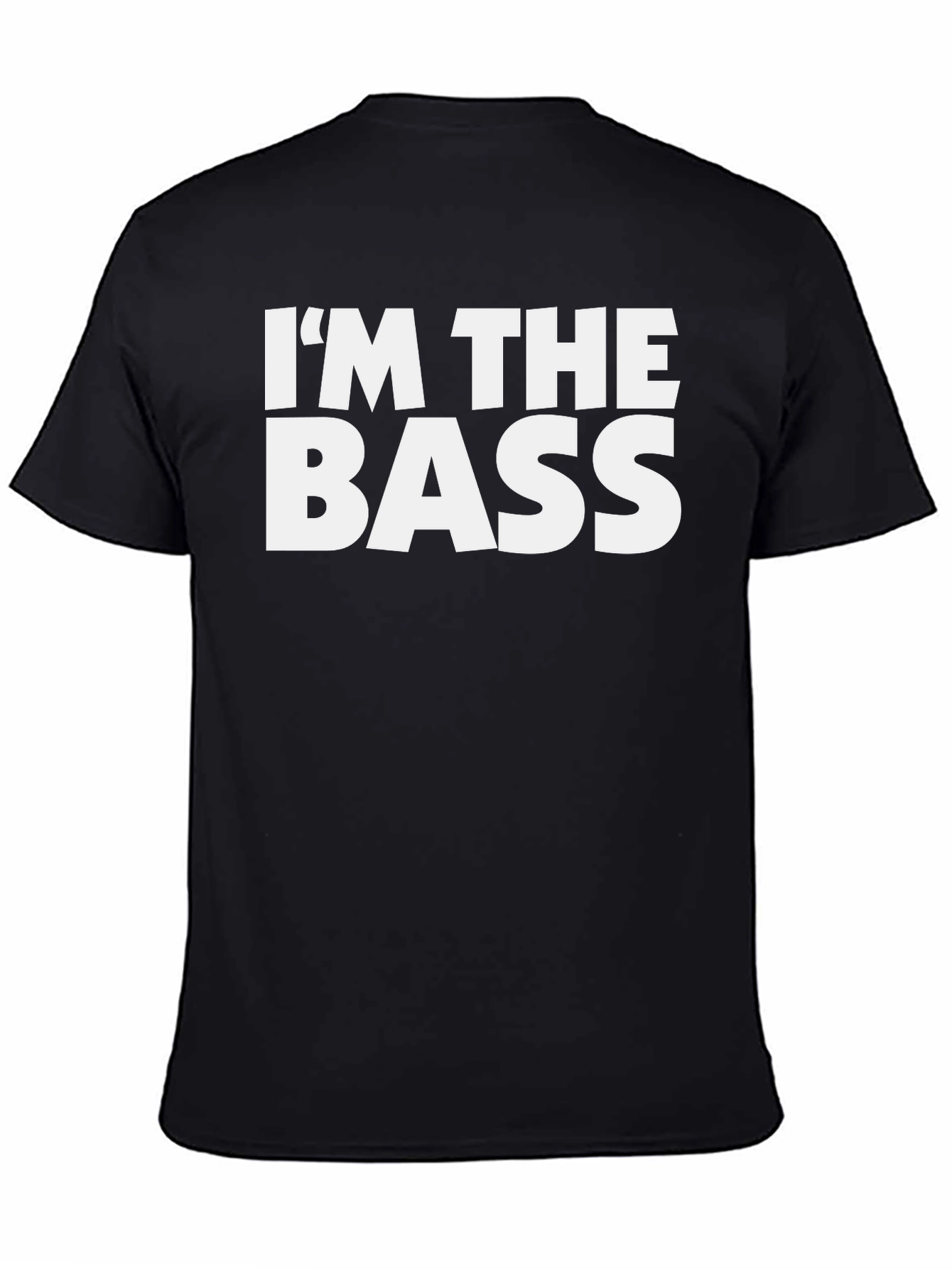 Black I'm The Bass Graphic T-Shirt view 4