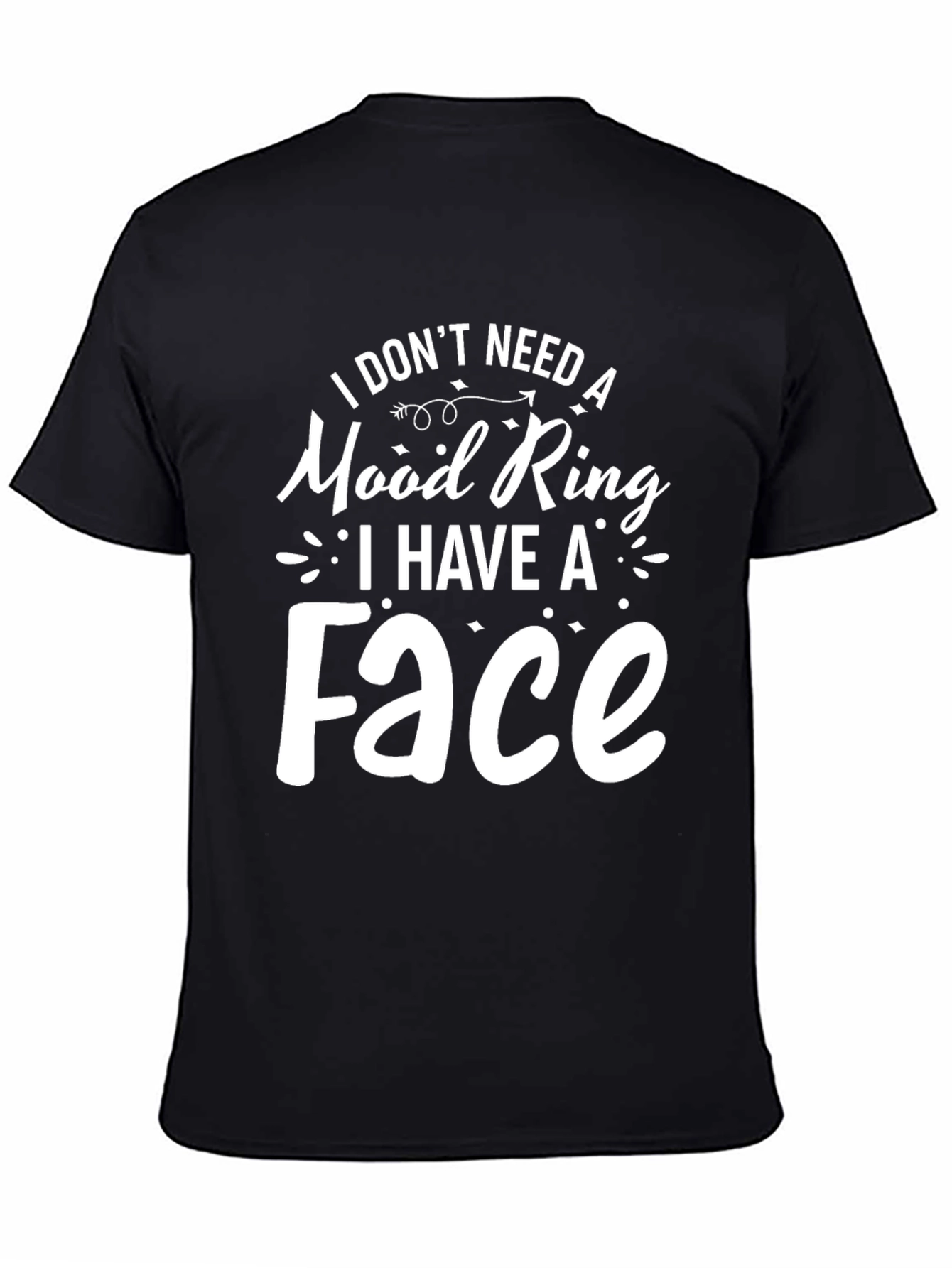 Black Funny Mood Ring T-Shirt - Express Yourself! view 4