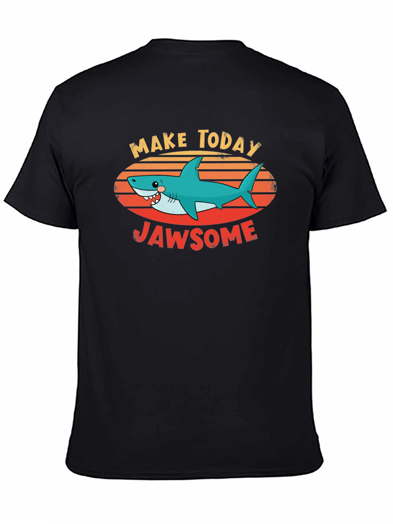 Black Jawsome Shark Graphic T-Shirt view 4