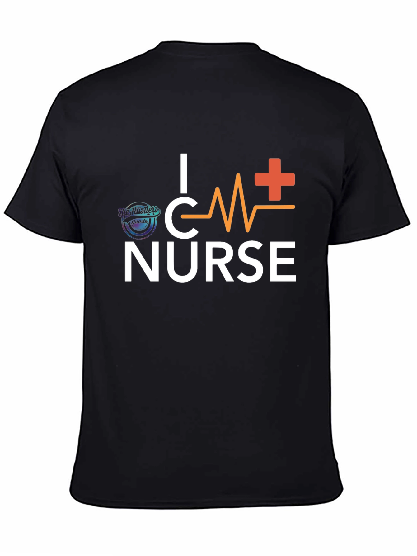 Black I Heart Nurse Black T-Shirt view 4