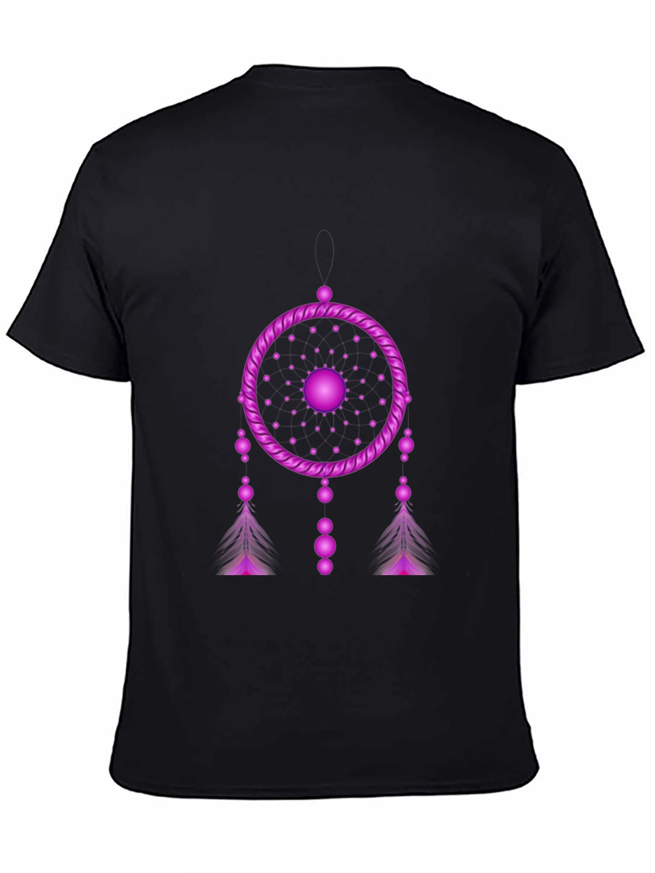 Black Dreamcatcher Graphic Black T-Shirt view 4