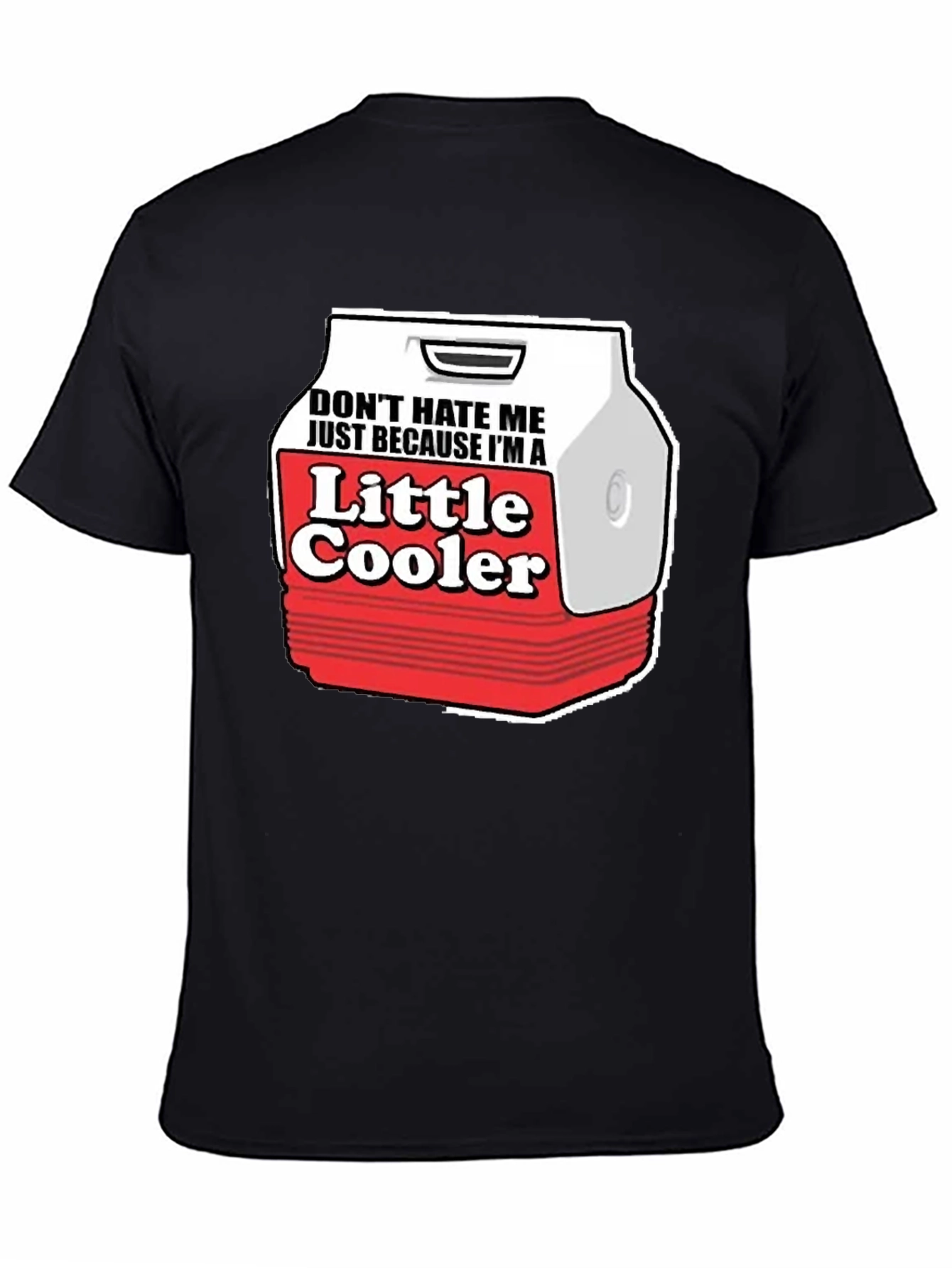 Black Little Cooler Graphic Tee - Funny Novelty Shirt view 4