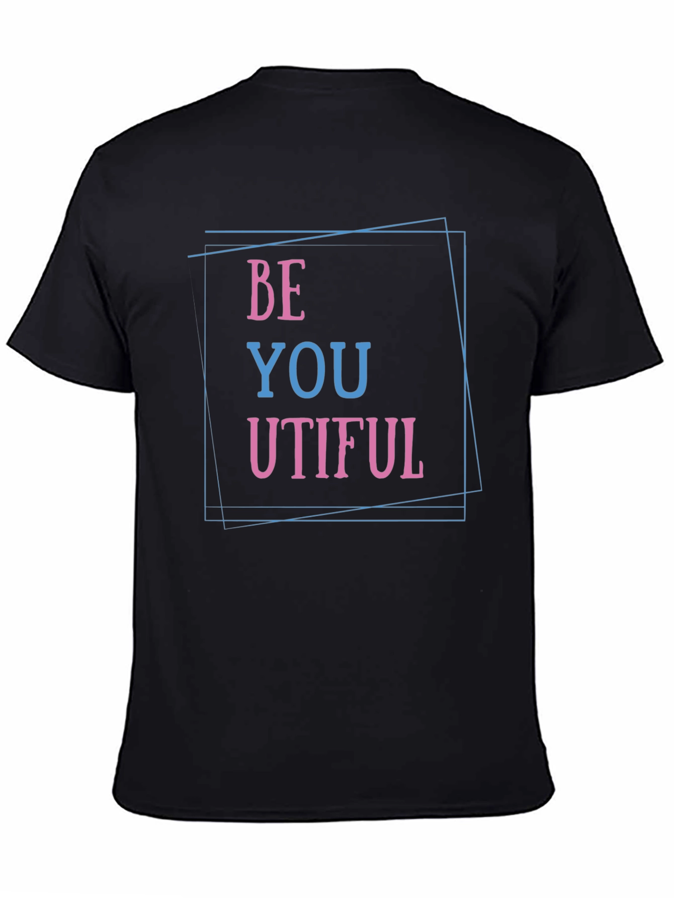 Black Be You Utiful T-Shirt - Trendy Graphic Tee view 4