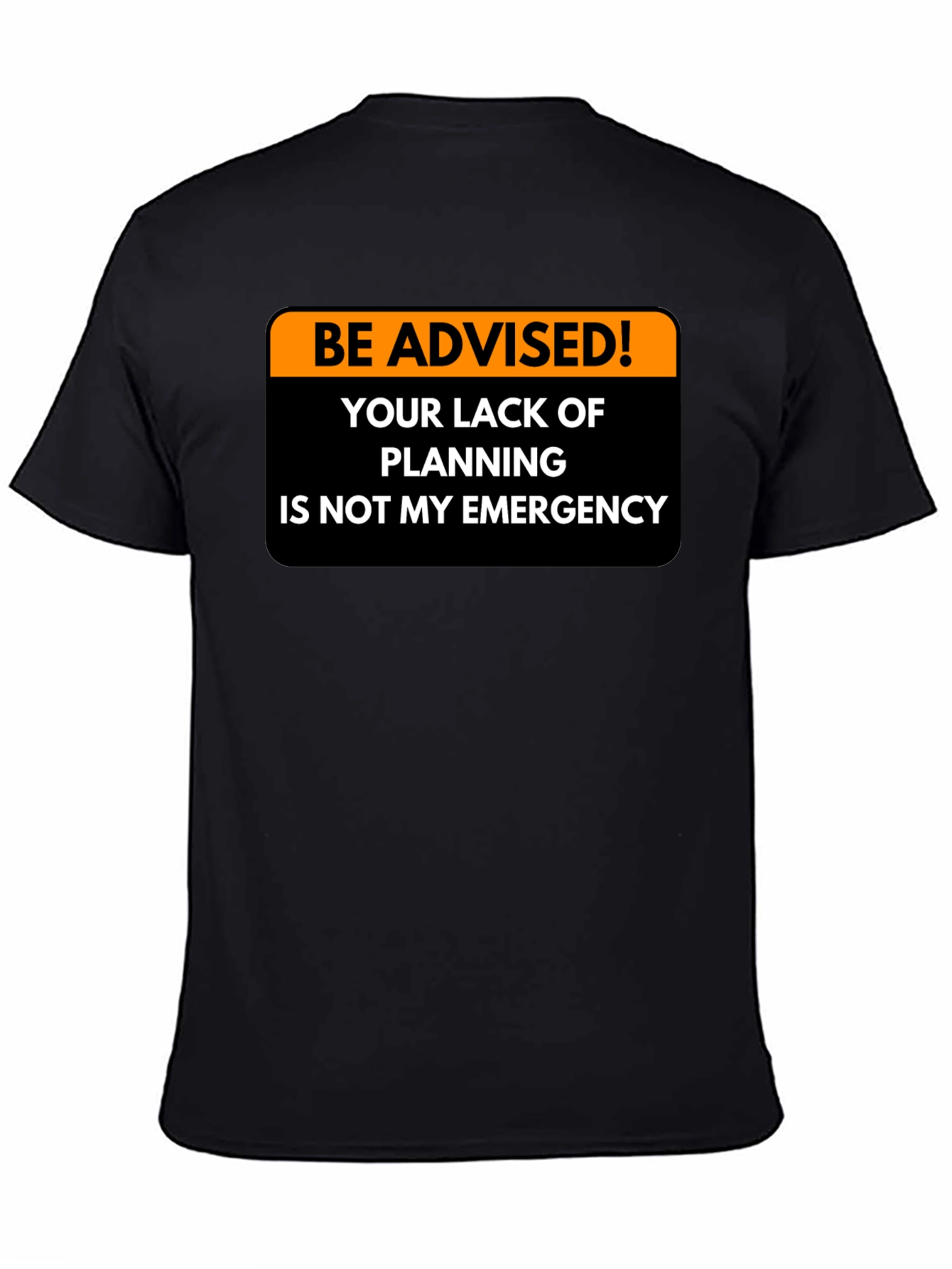 Black Be Advised T-Shirt - Planning Failure view 4