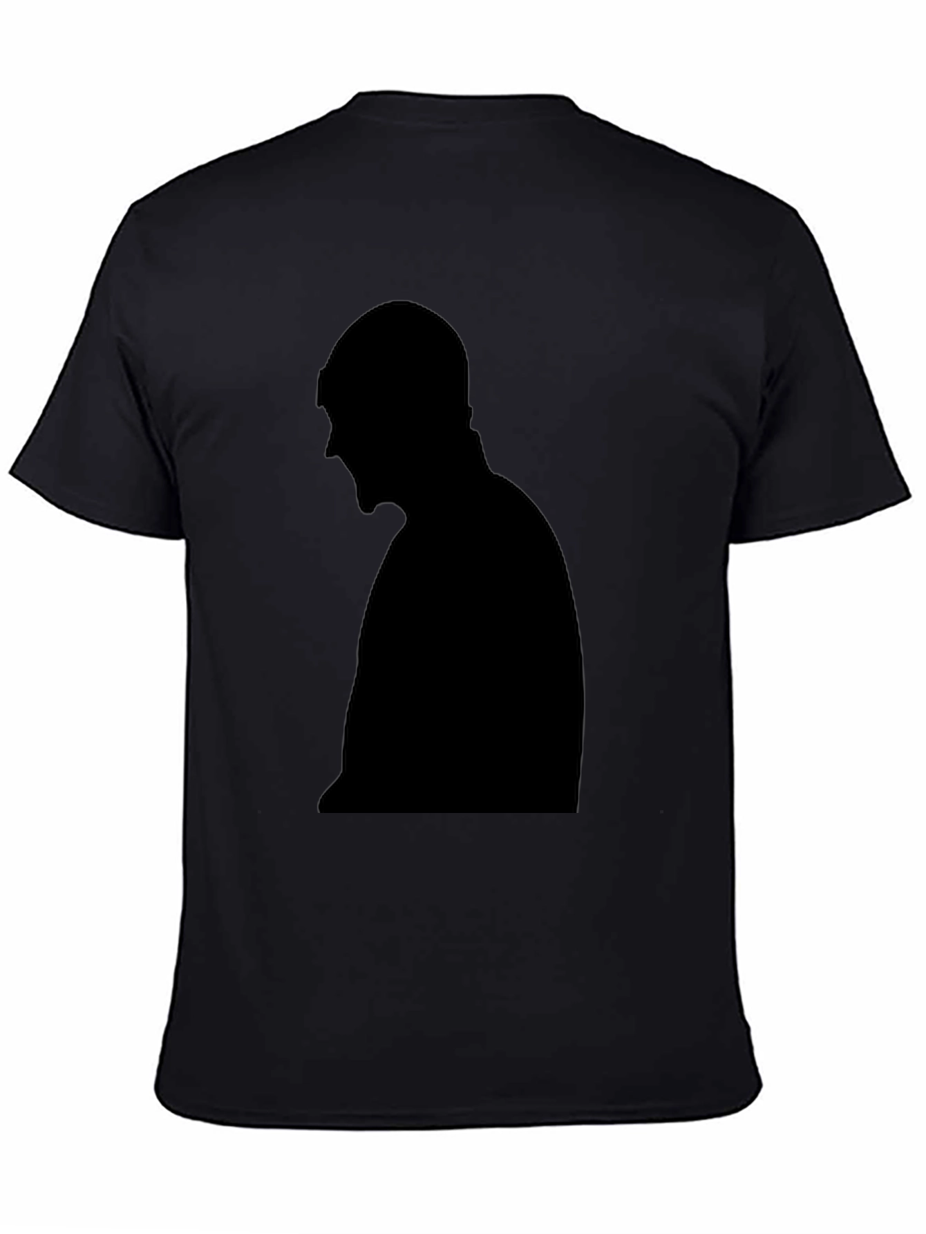 Black Silhouette Graphic Tee - Unisex Black T-Shirt view 4