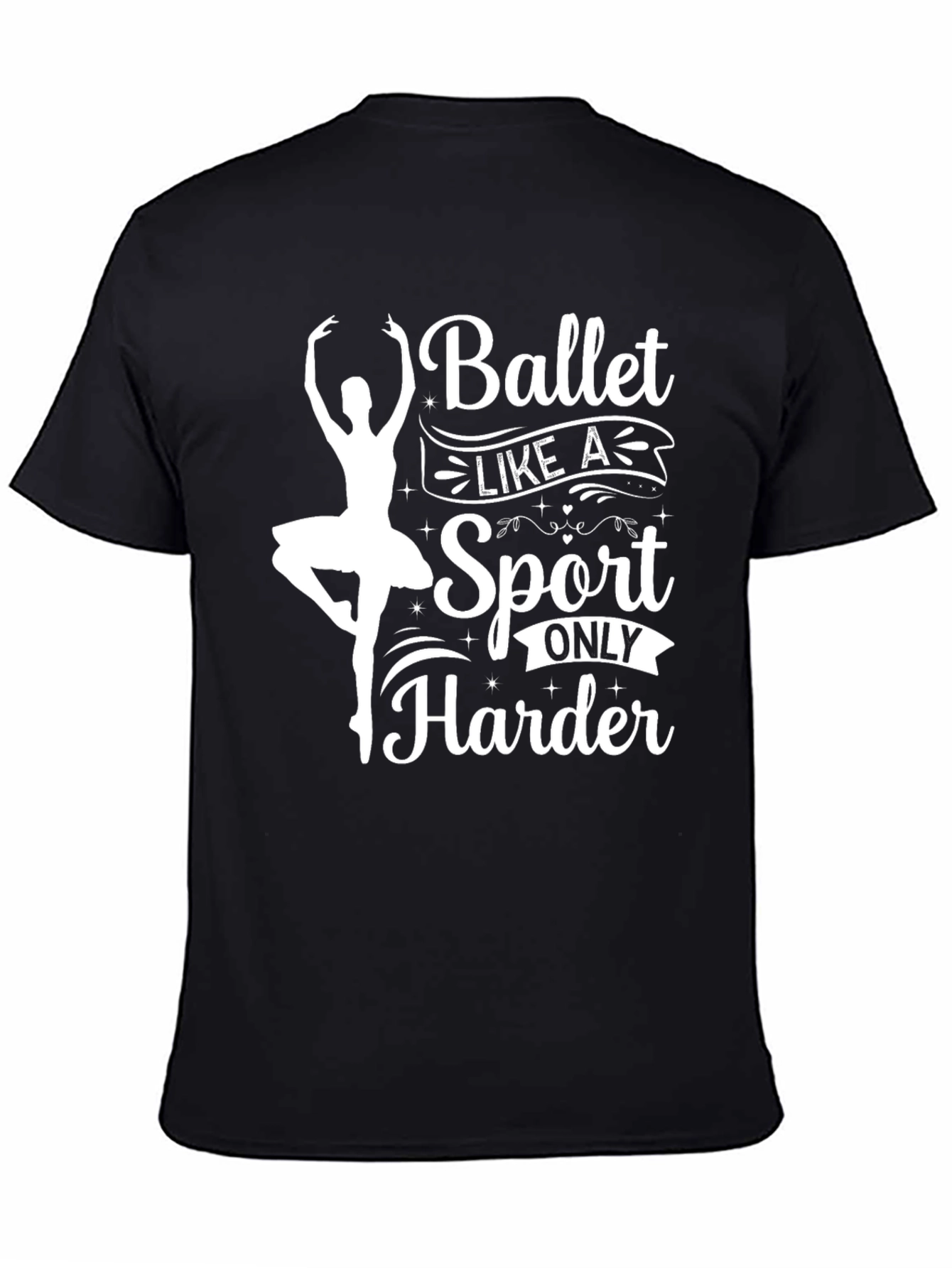Black Ballet Like a Sport T-Shirt view 4