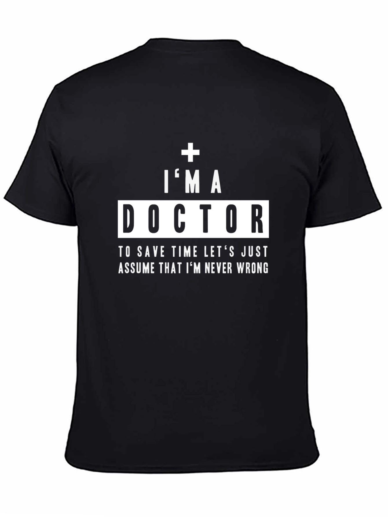 Black I'm a Doctor Graphic Tee view 4