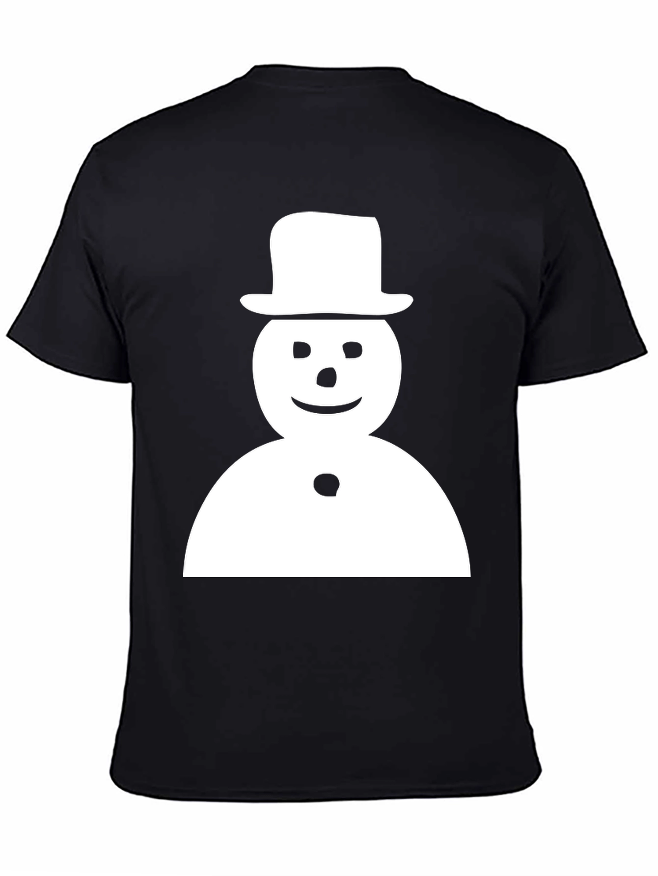 Black Snowman Graphic Tee - Holiday Fun! view 4