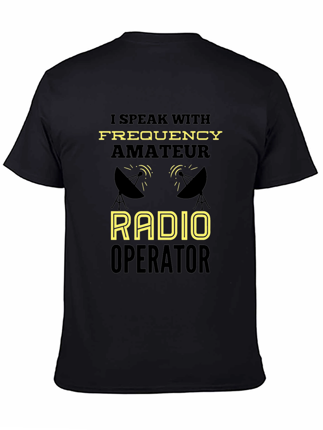 Black Amateur Radio Operator T-Shirt - Funny Ham Radio Tee view 4