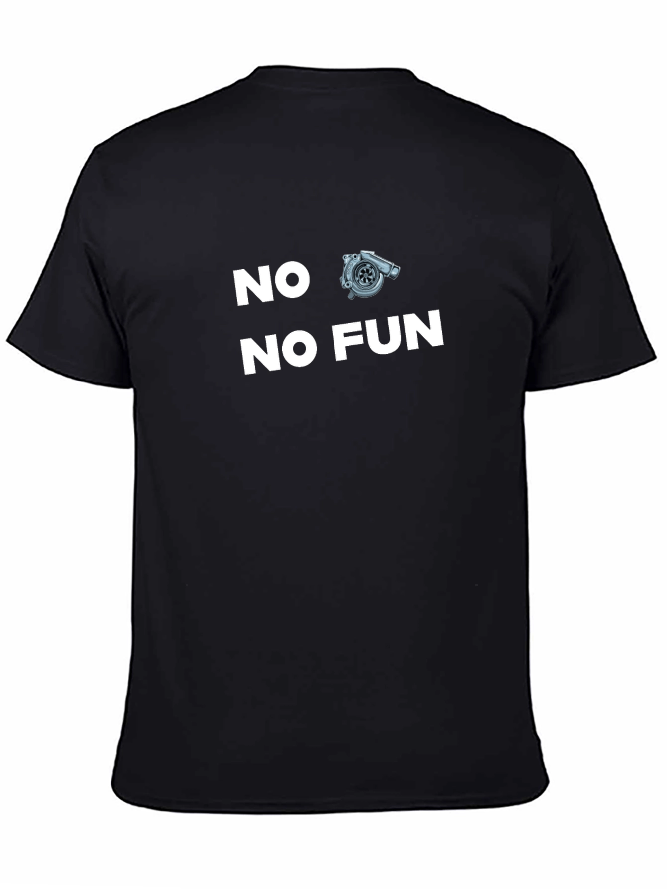 Black No Turbo No Fun T-Shirt - Black view 4